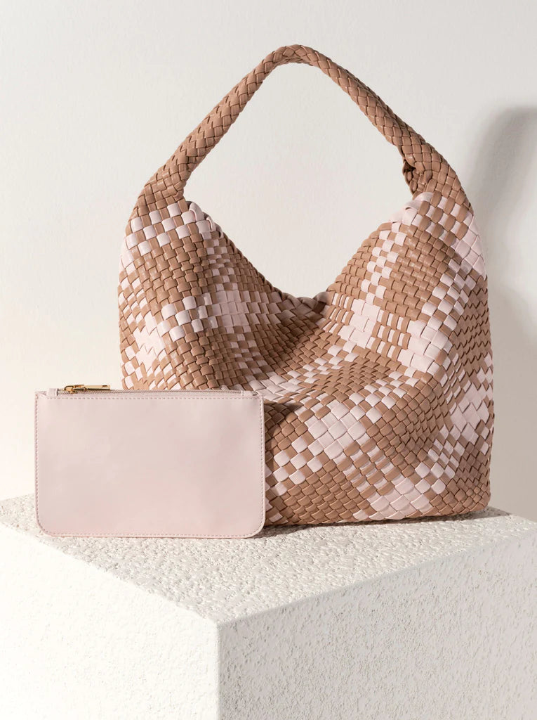 Blythe Plaid Hobo - Sand
