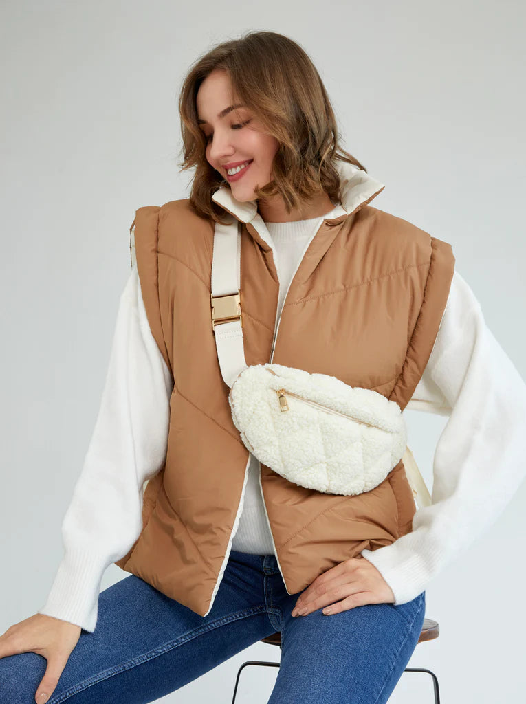 Petra Reversible Vest - Ivory