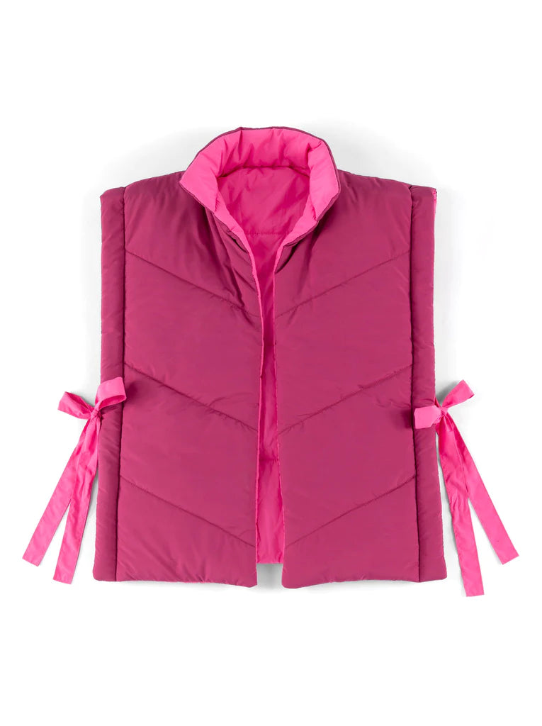 Petra Reversible Vest - Pink