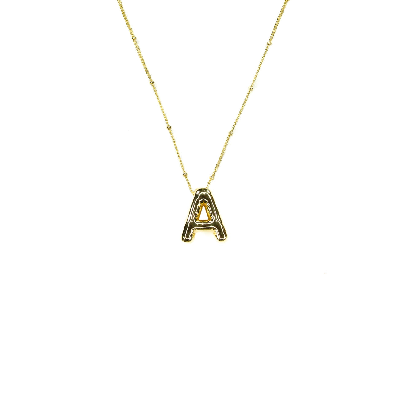 Bubble Initial Necklace