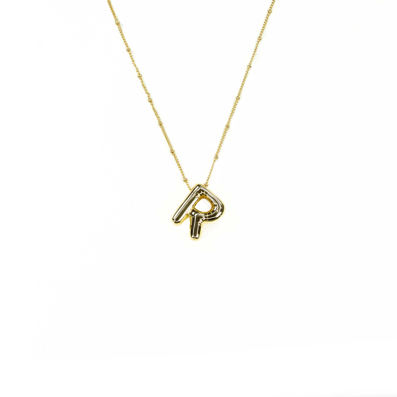 Bubble Initial Necklace