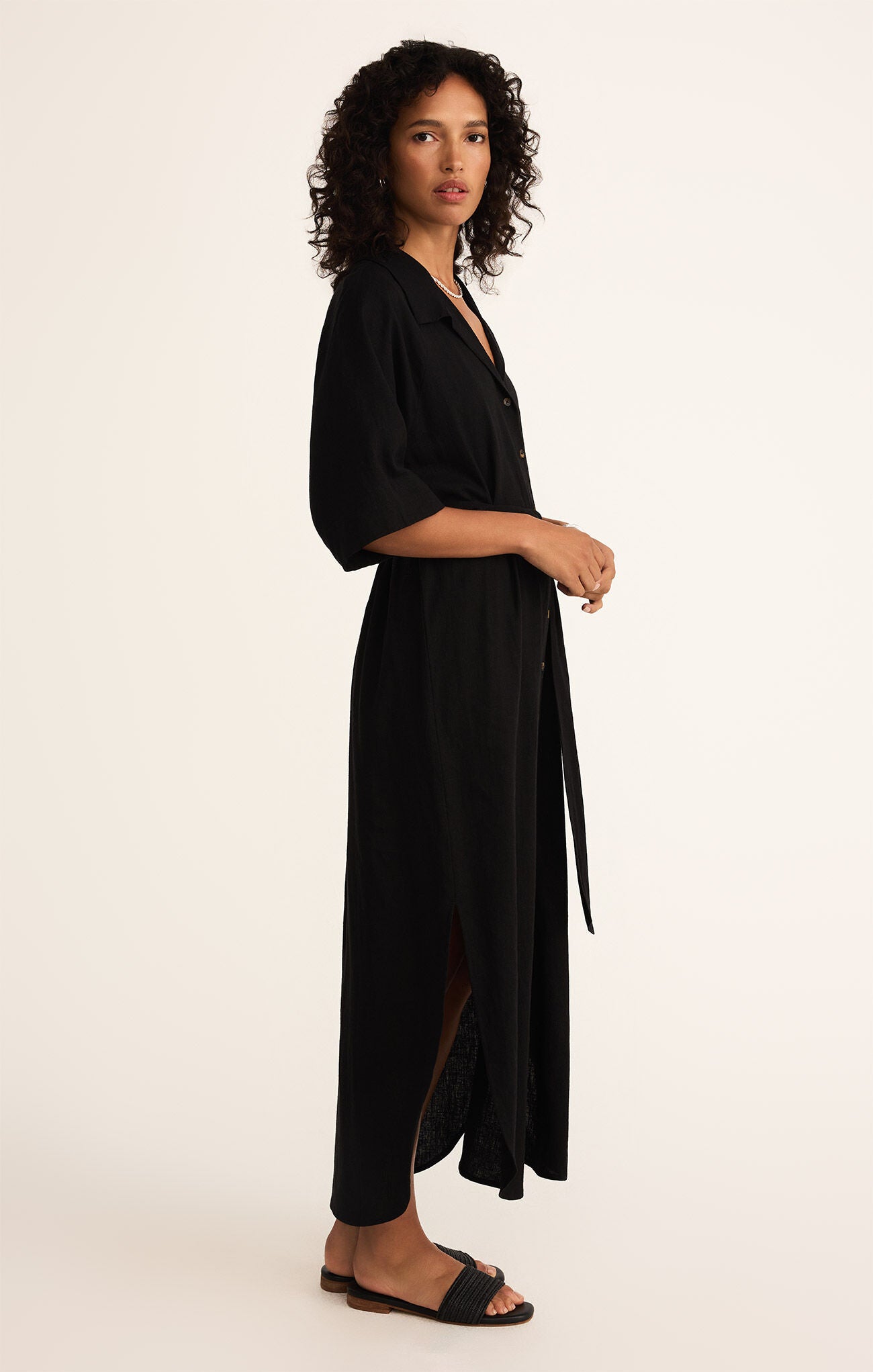 Brise Linen Midi Dress