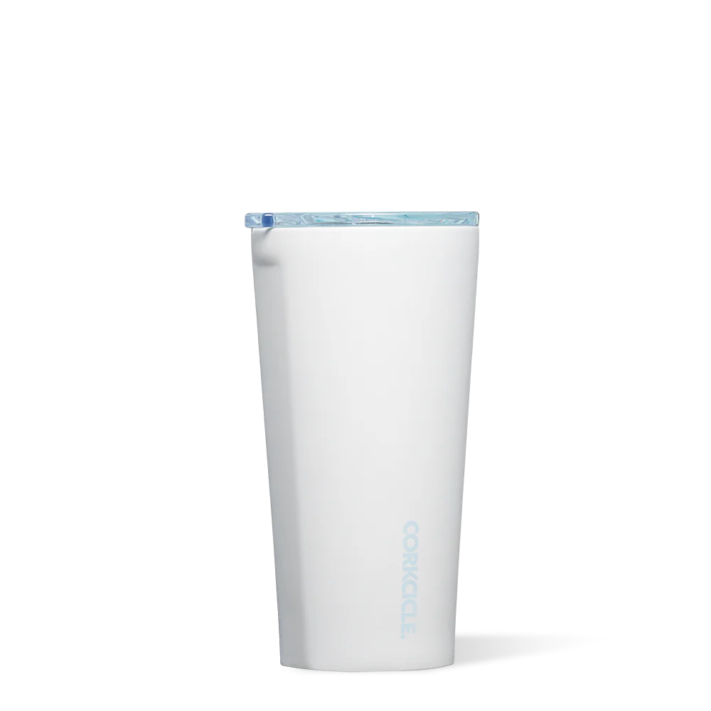 Pure Taste Ceramic Tumbler - White / Powder Blue