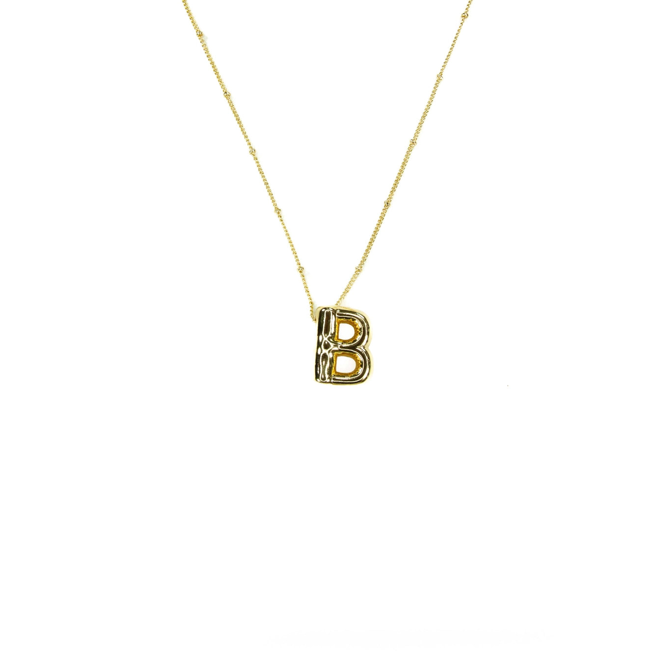 Bubble Initial Necklace