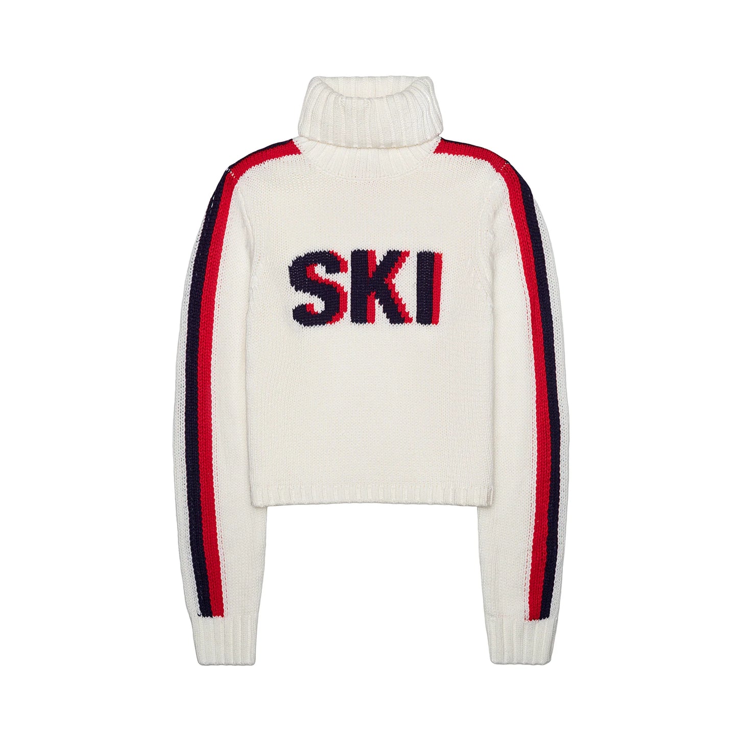 Retro Cropped Ski Turtleneck Sweater