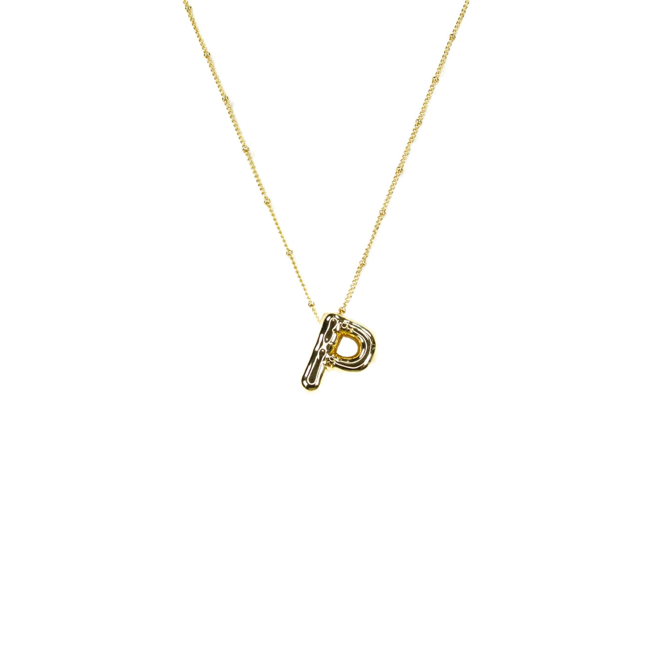 Bubble Initial Necklace