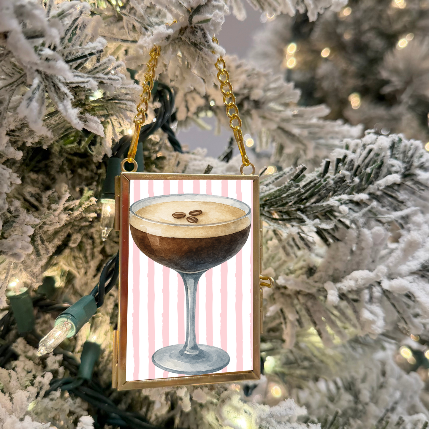 Gold Mini Hanging Frame Ornament