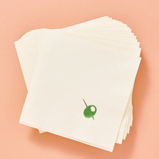 Cocktail Napkins - Olive