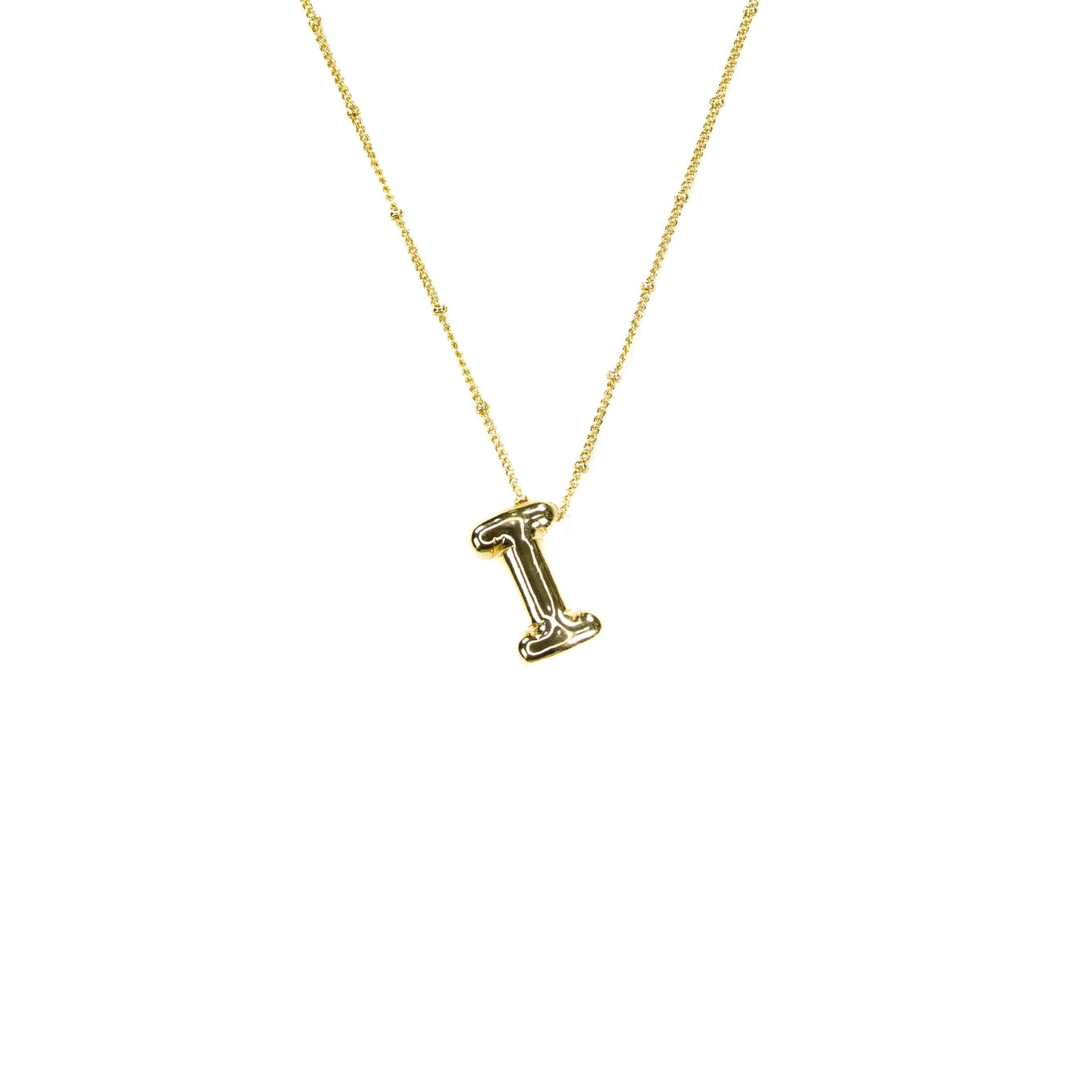 Bubble Initial Necklace