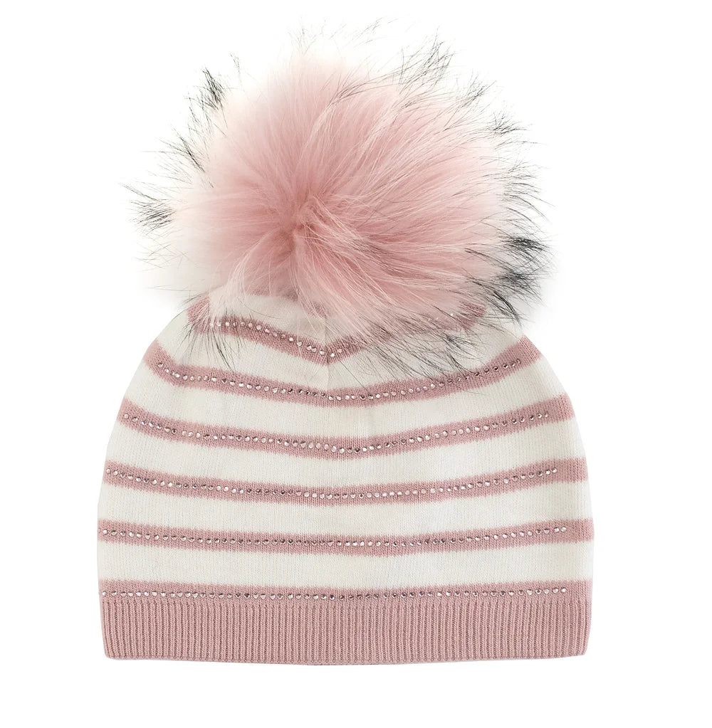 Striped Beanie Hat