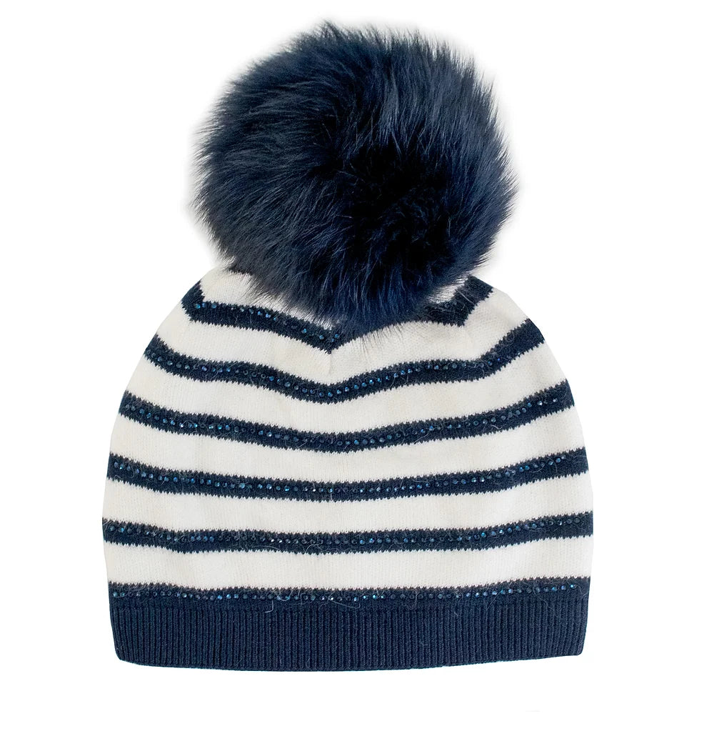 Striped Beanie Hat
