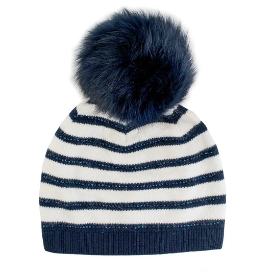 Striped Beanie Hat