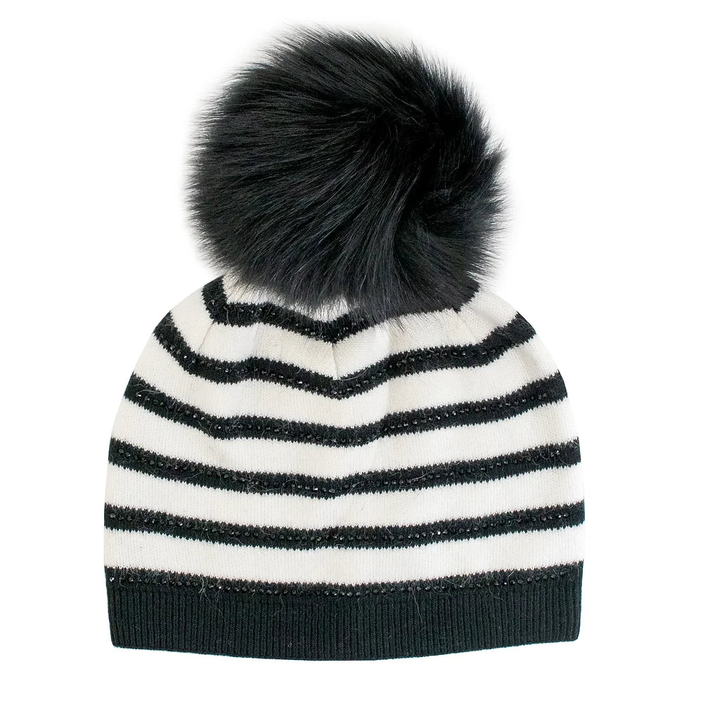 Striped Beanie Hat