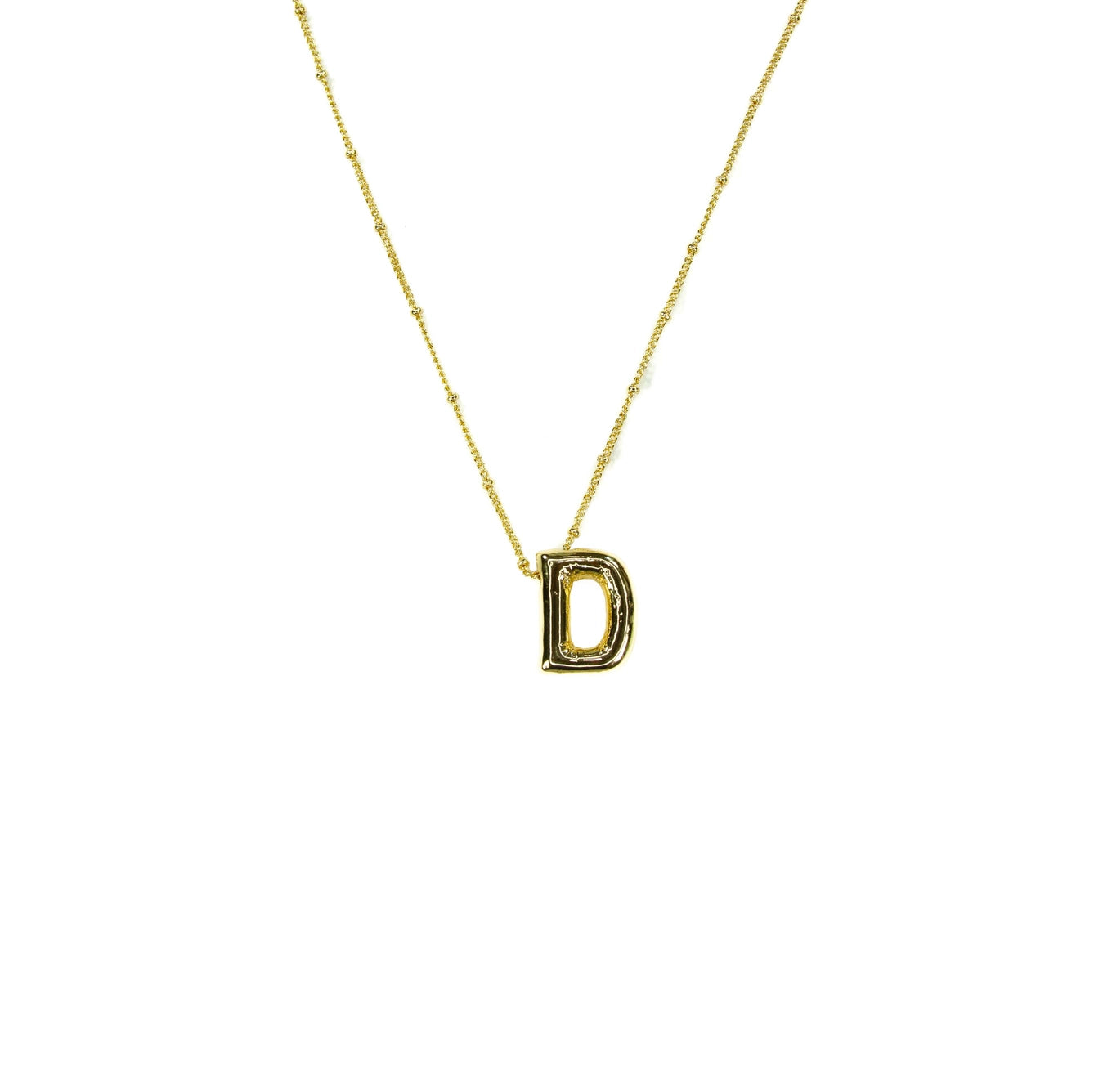 Bubble Initial Necklace