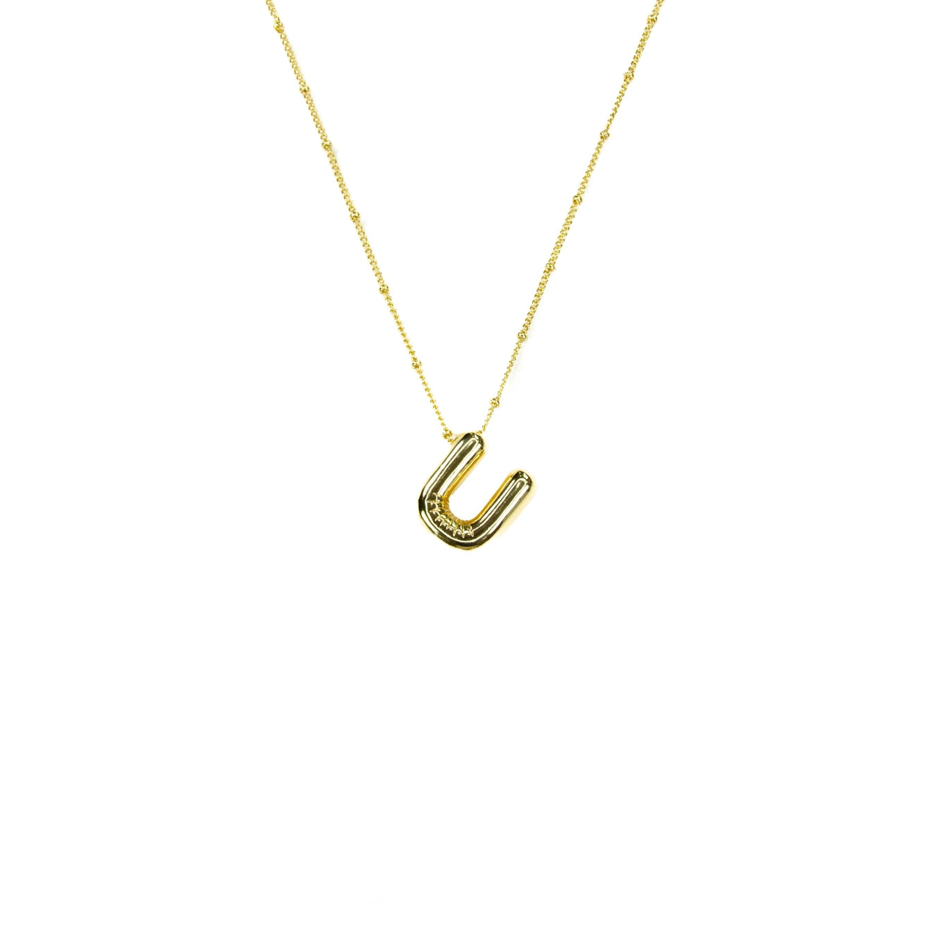 Bubble Initial Necklace