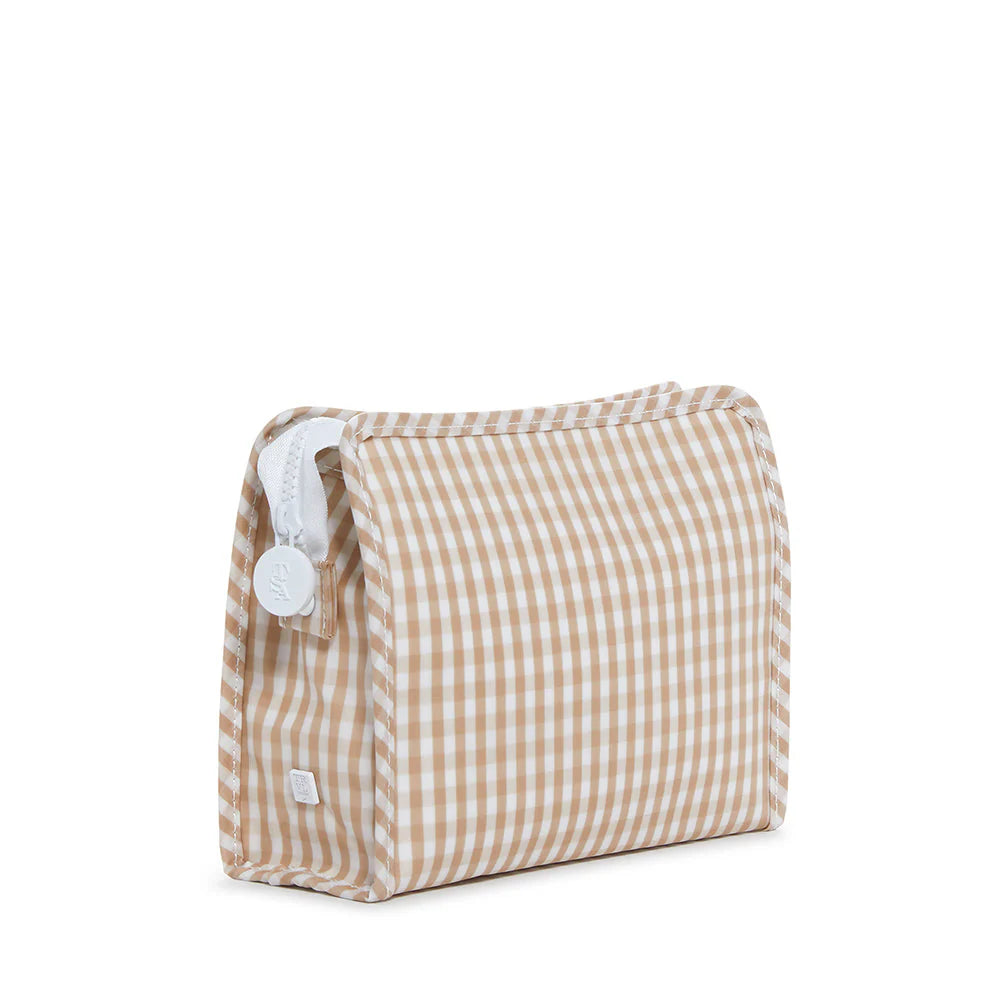 Medium Roadie- Gingham Khaki