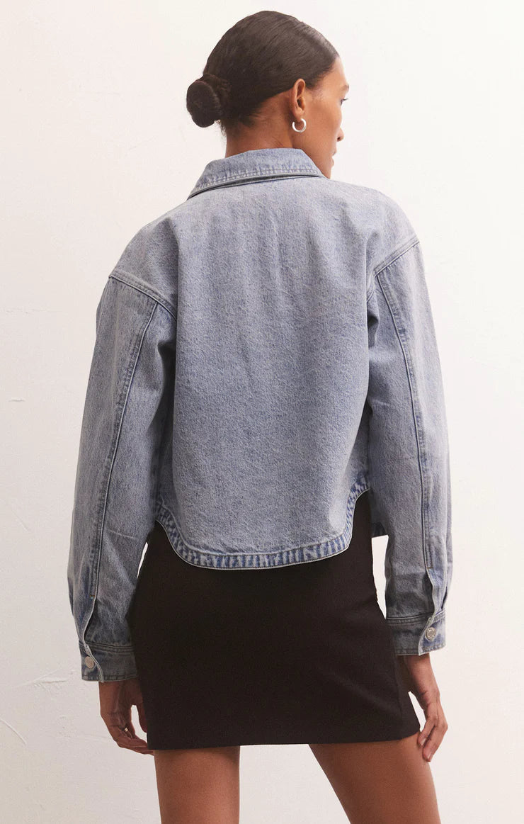 All Day Cropped Denim Jacket