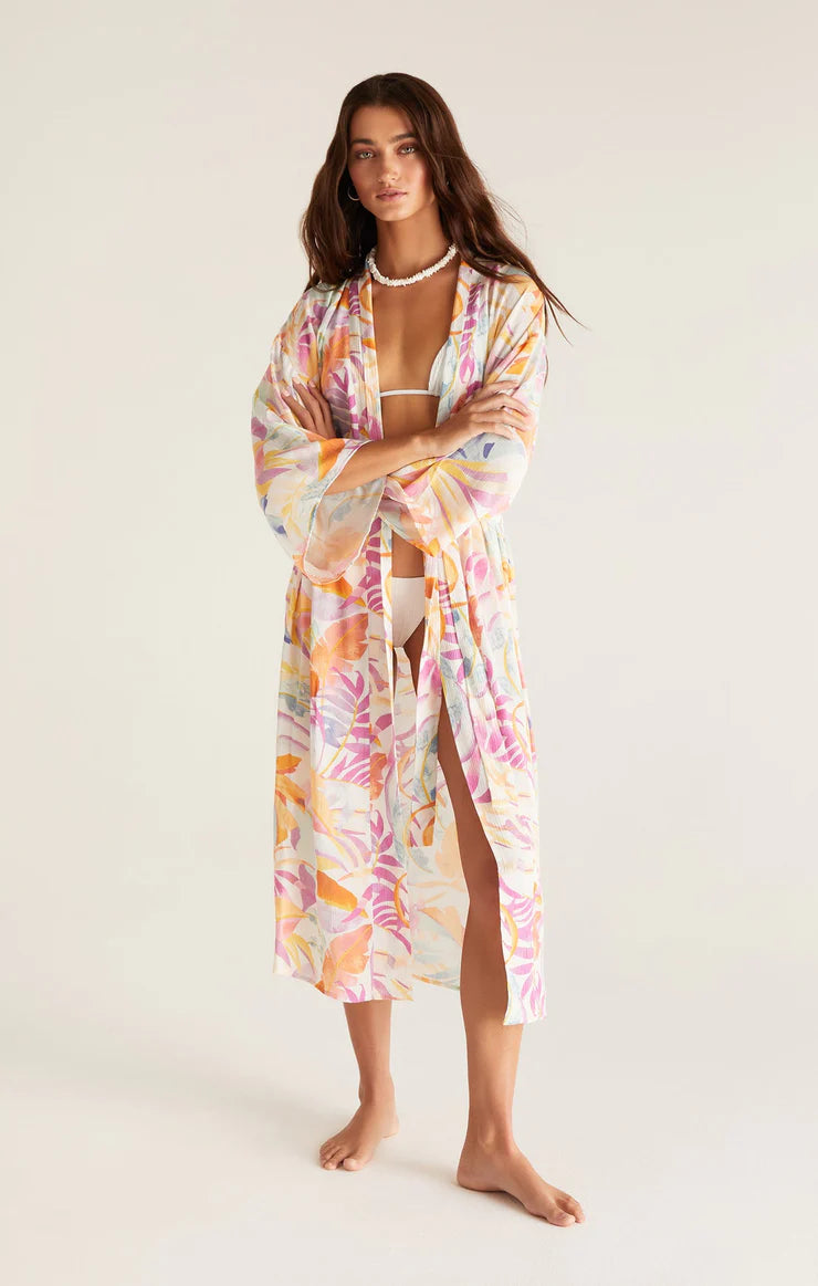 Bed To Beach Palm Kimono
