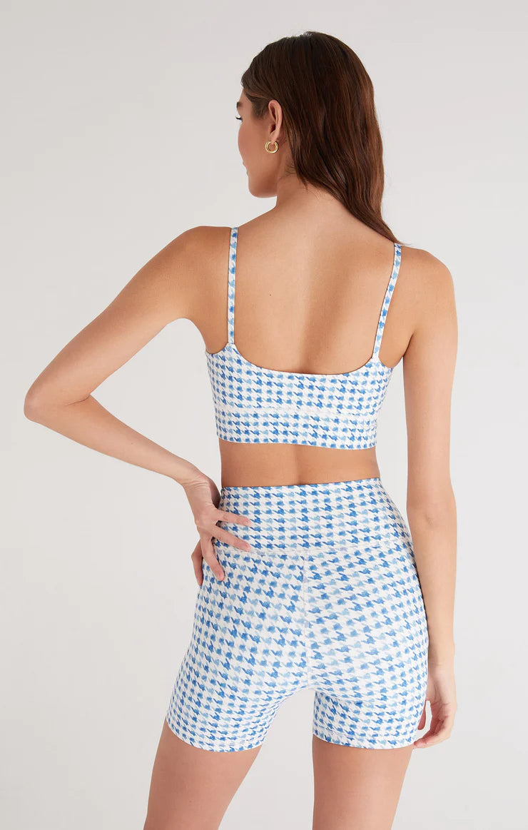 Shine On Houndstooth Bra Top