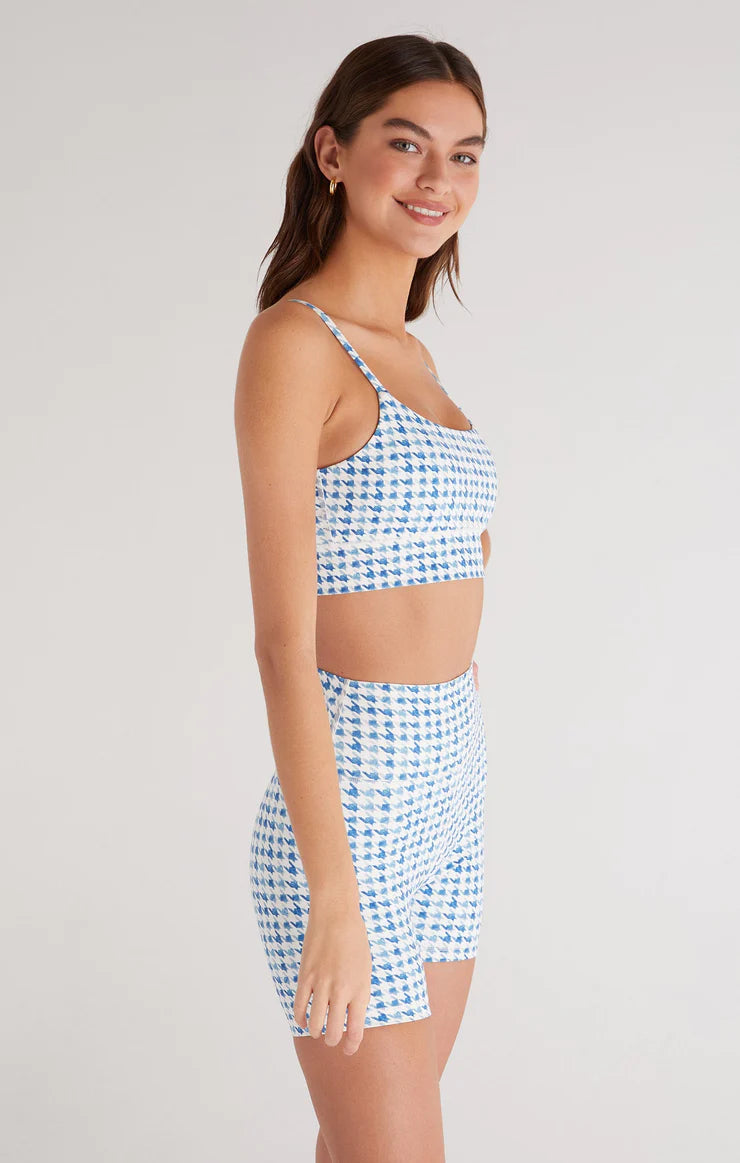 Shine On Houndstooth Bra Top