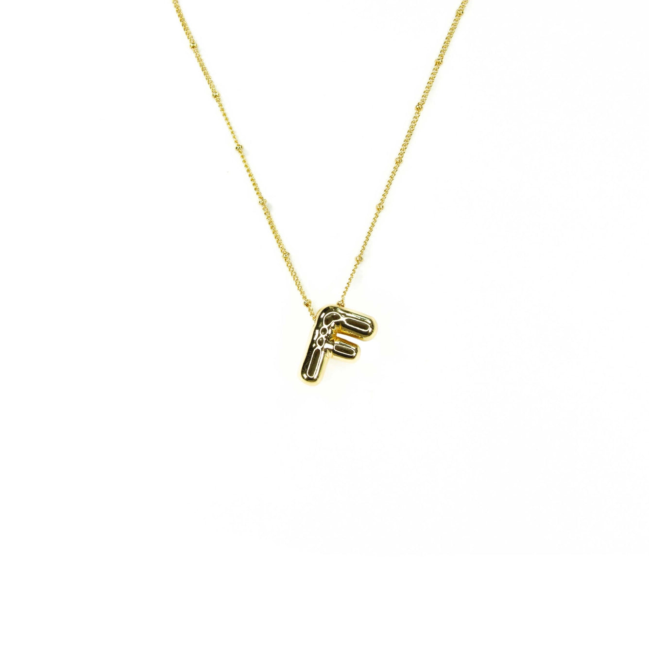 Bubble Initial Necklace