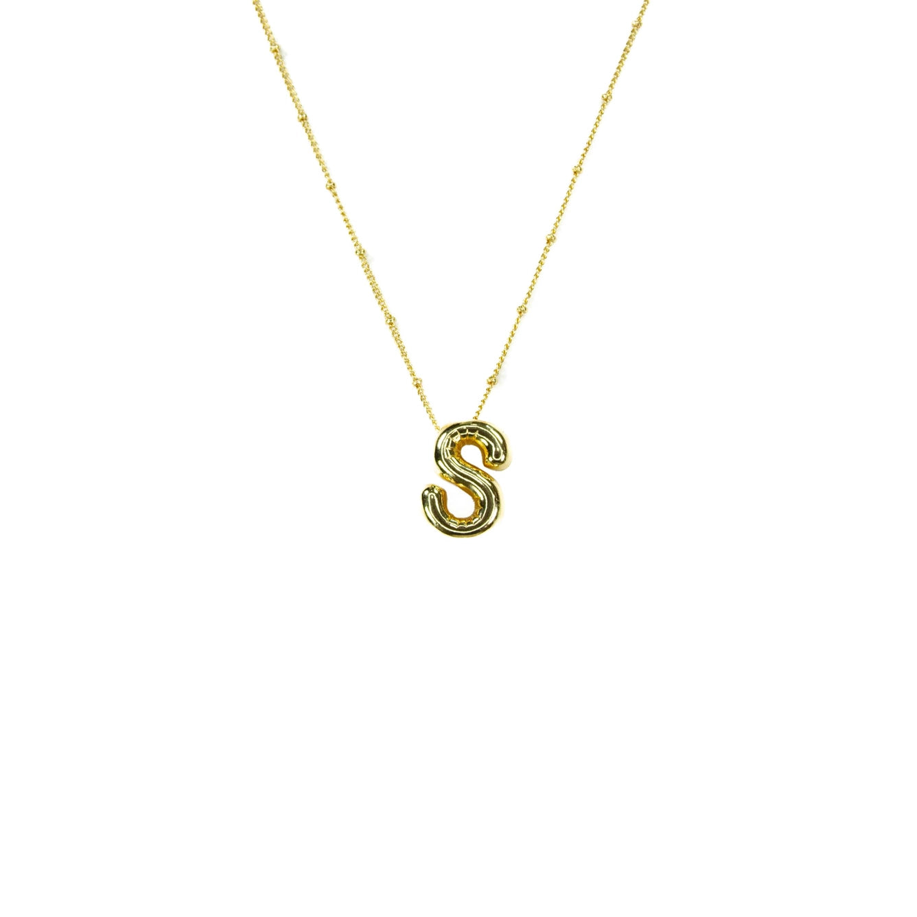 Bubble Initial Necklace