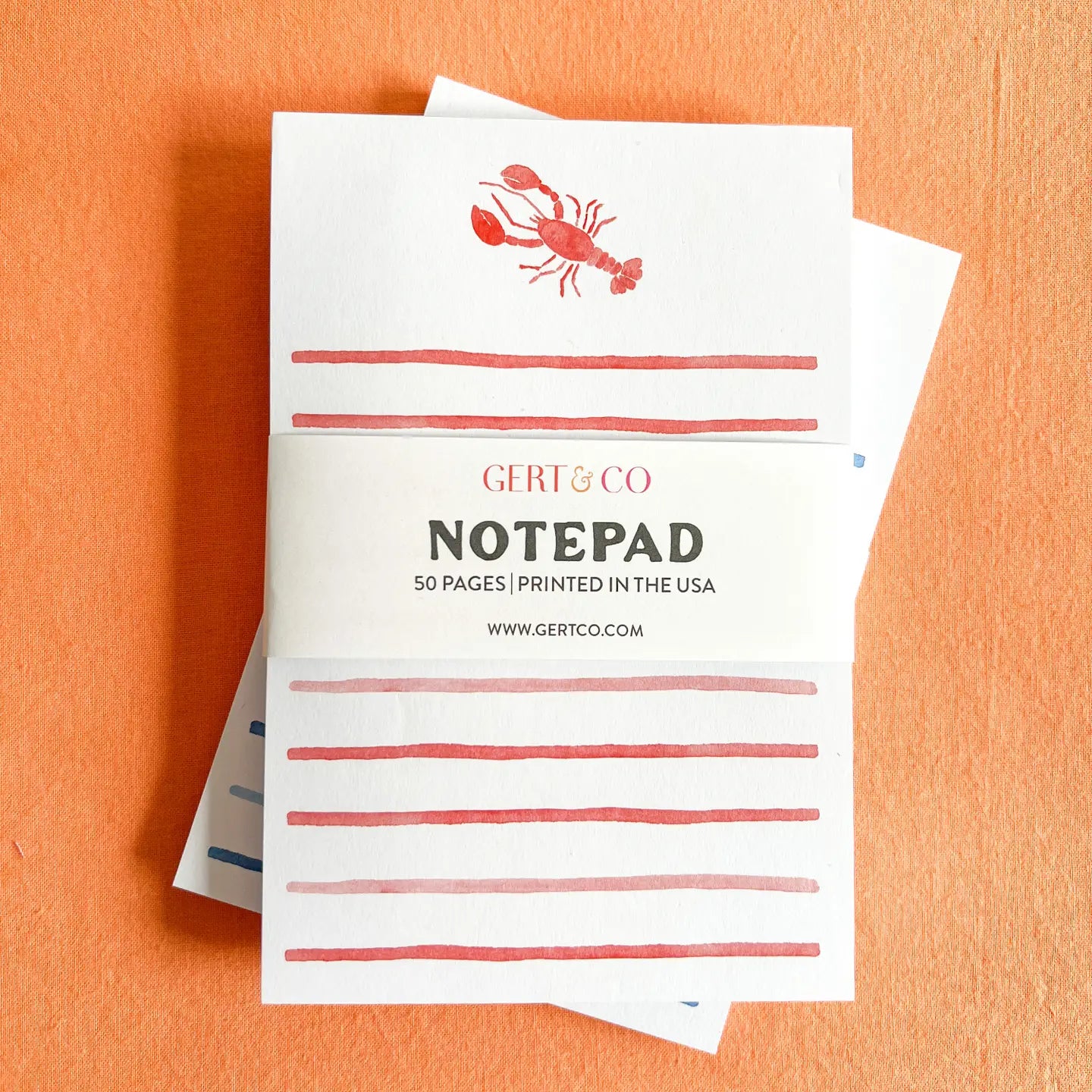 Notepad - Watercolor Lobster