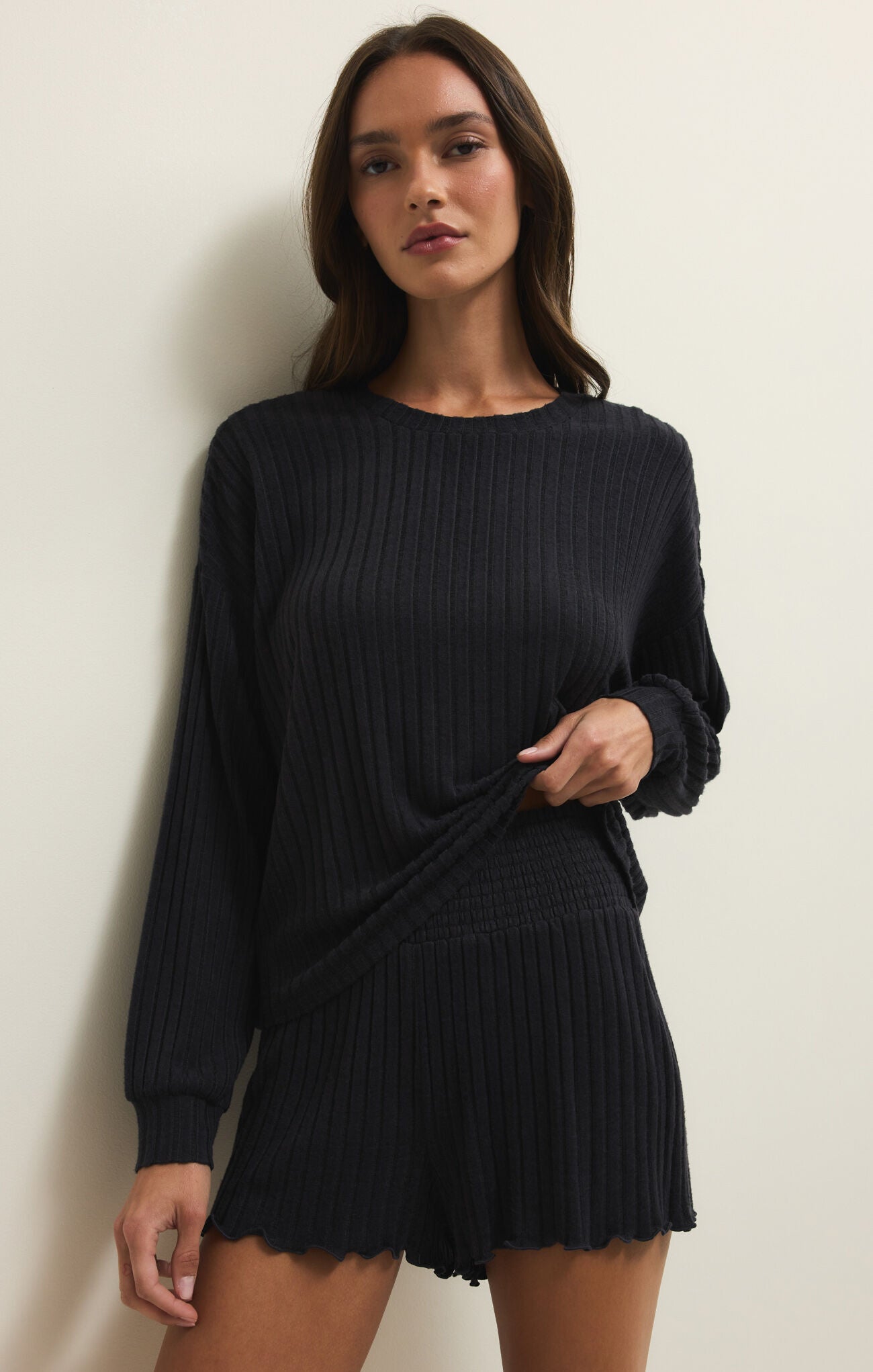 Daydream Rib Ls Top