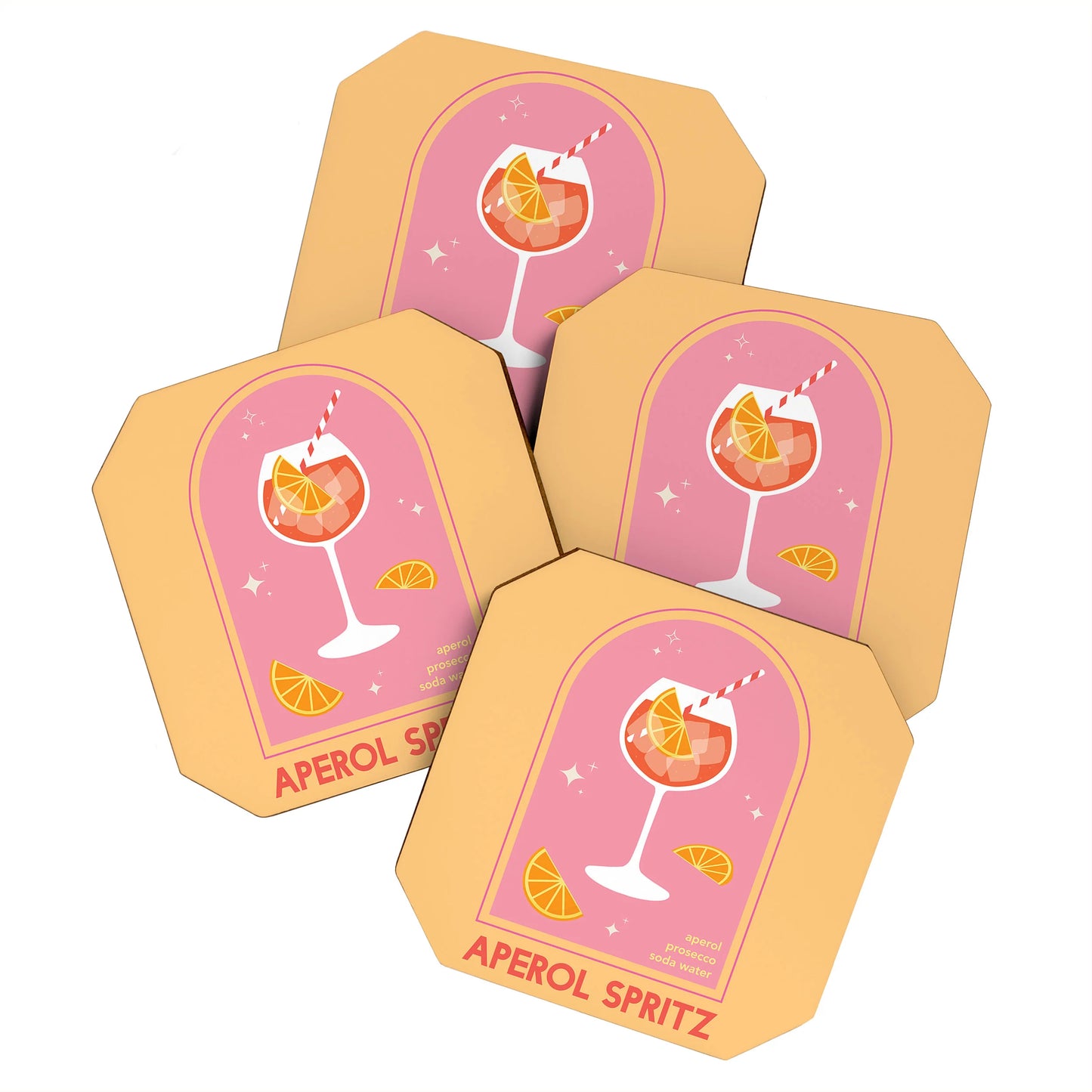 Coaster Set - Aperol Spritz