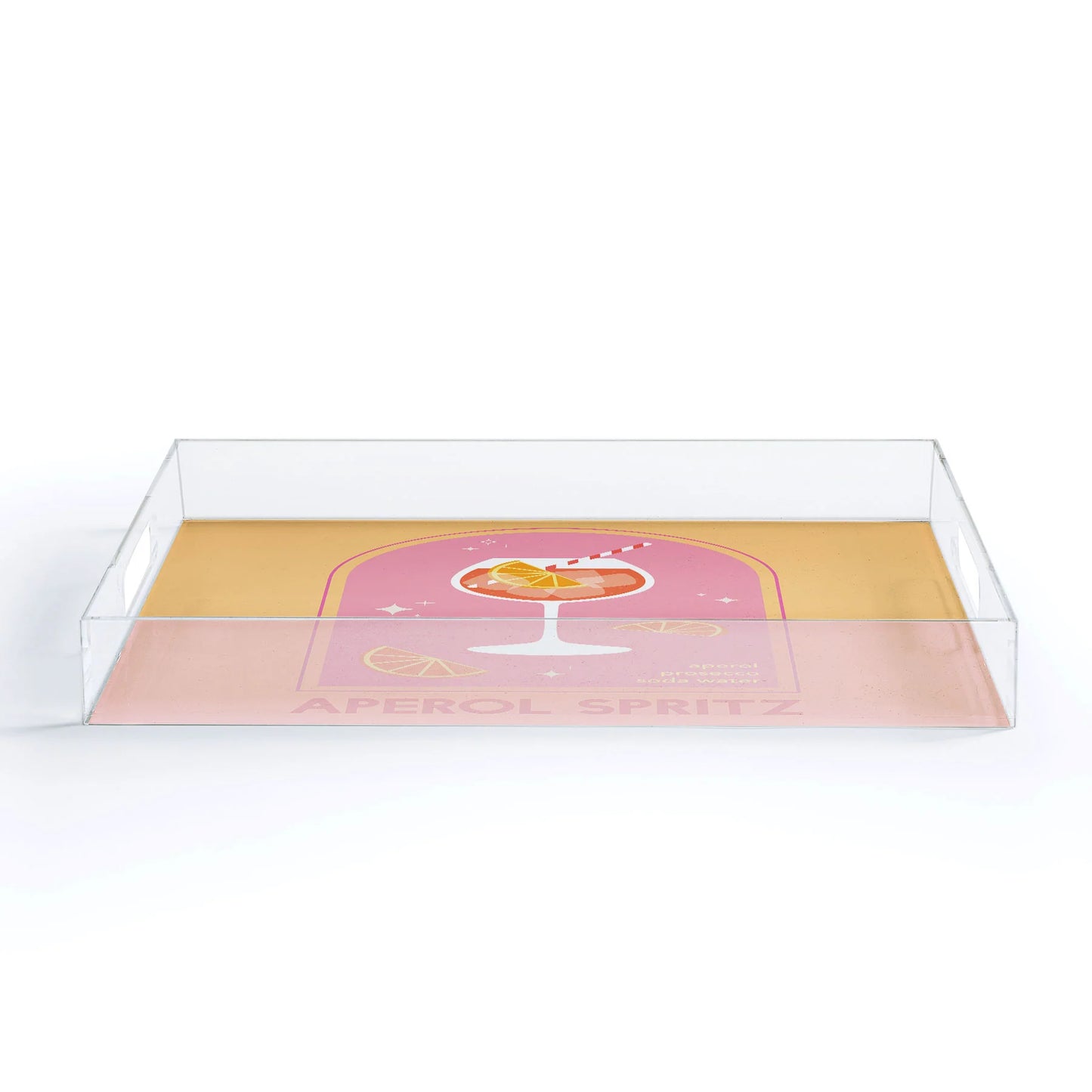 Large Acrylic Tray - Aperol Spritz