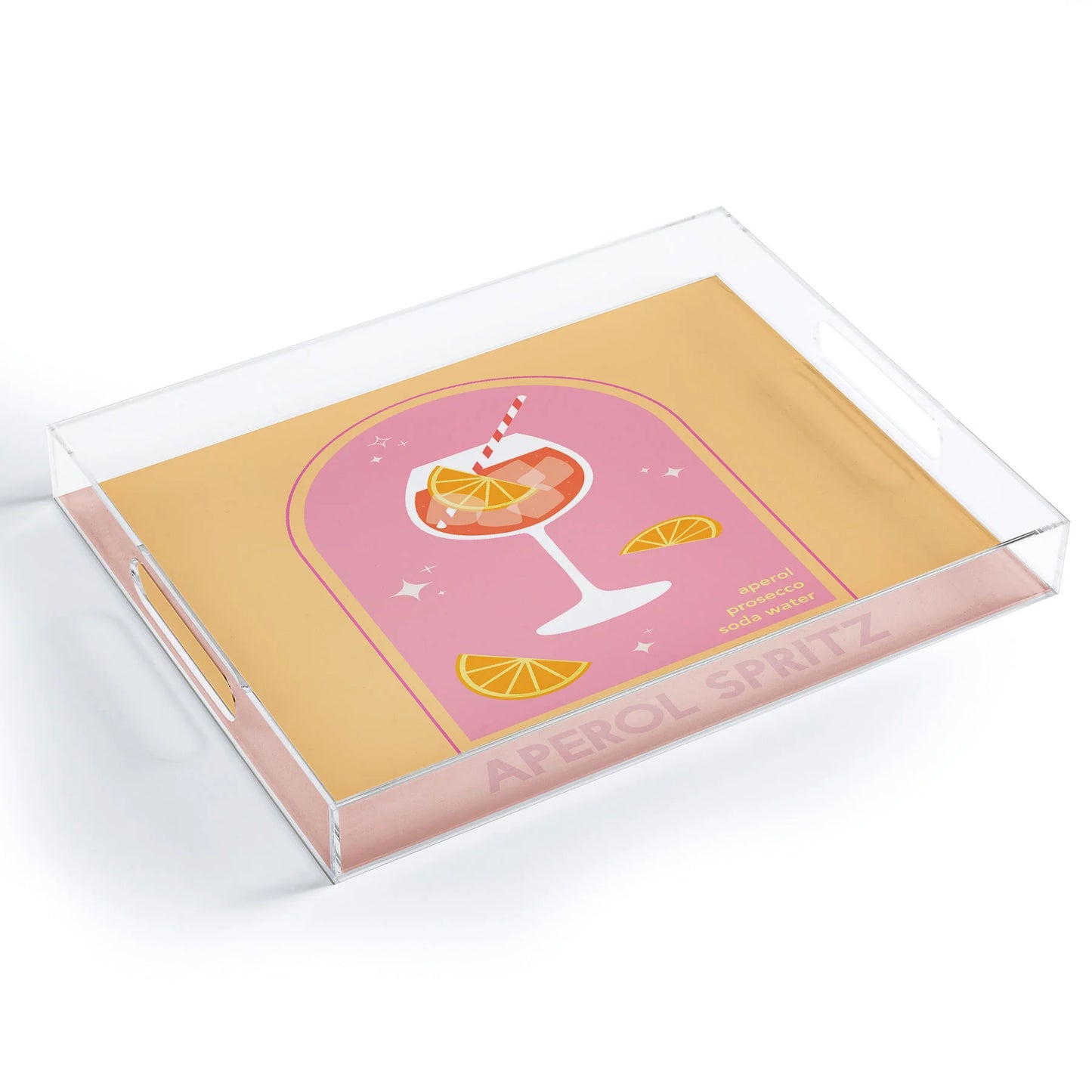 Large Acrylic Tray - Aperol Spritz
