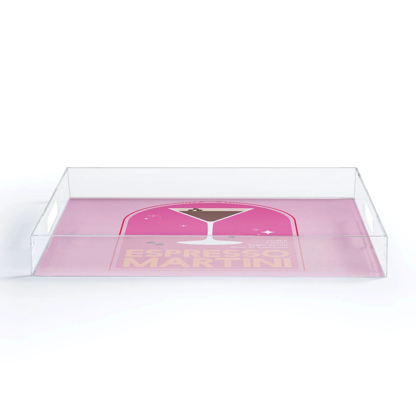 Large Acrylic Tray - Espresso Martini