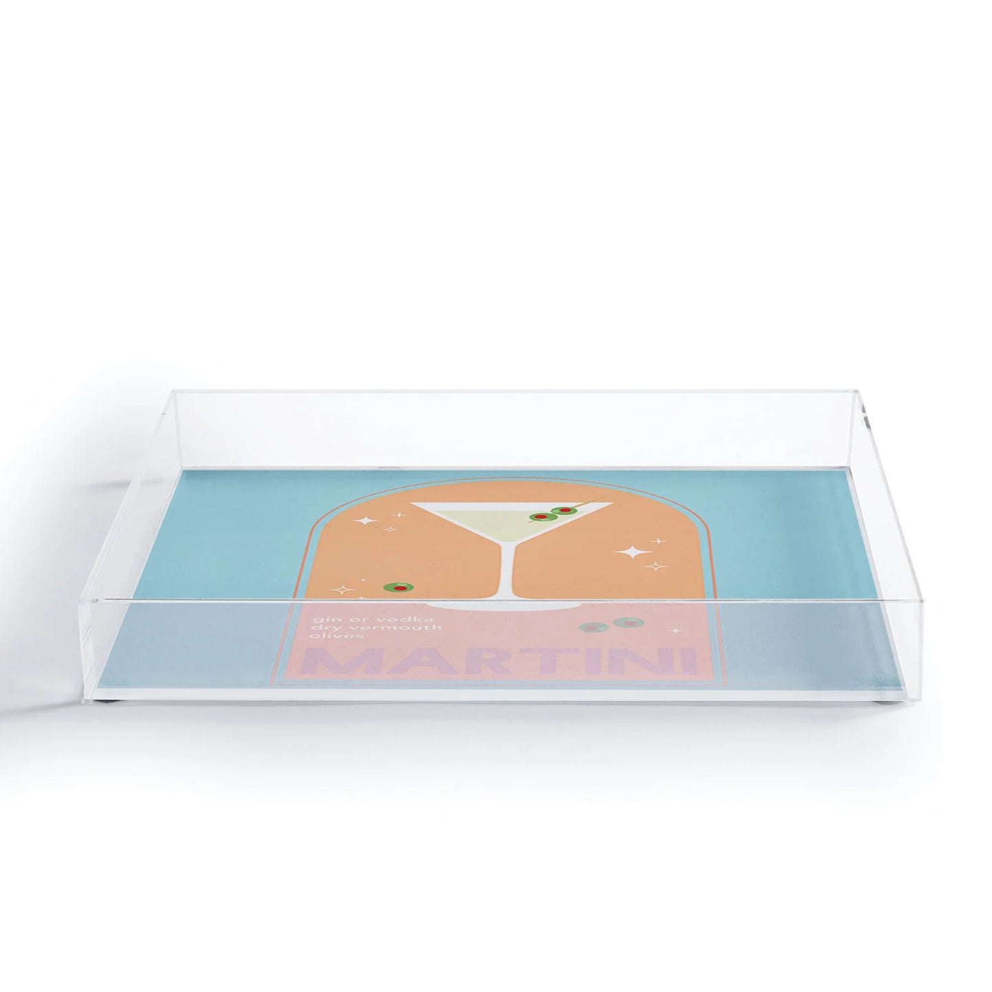 Small Acrylic Tray - Martini