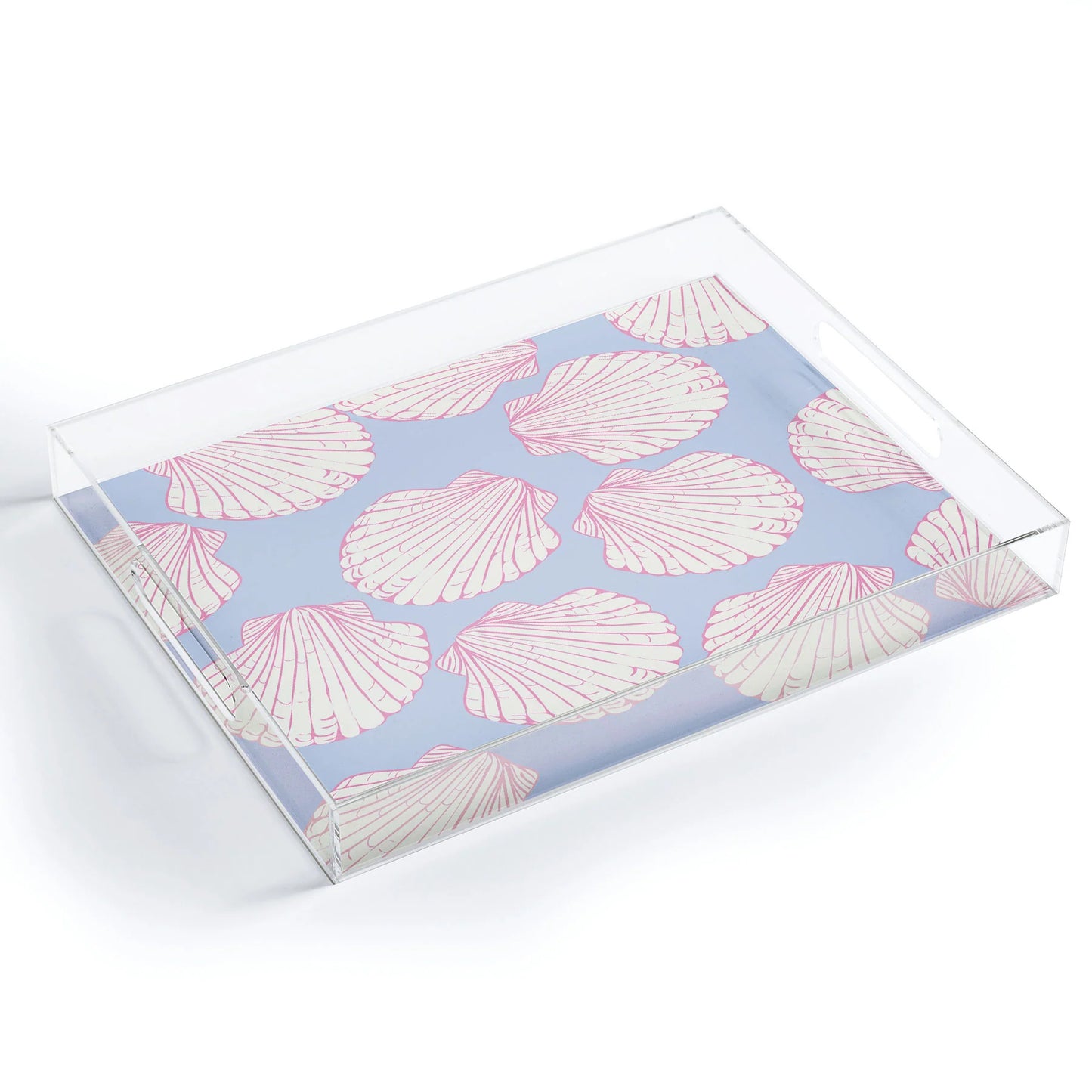 Large Acrylic Tray - Seashells