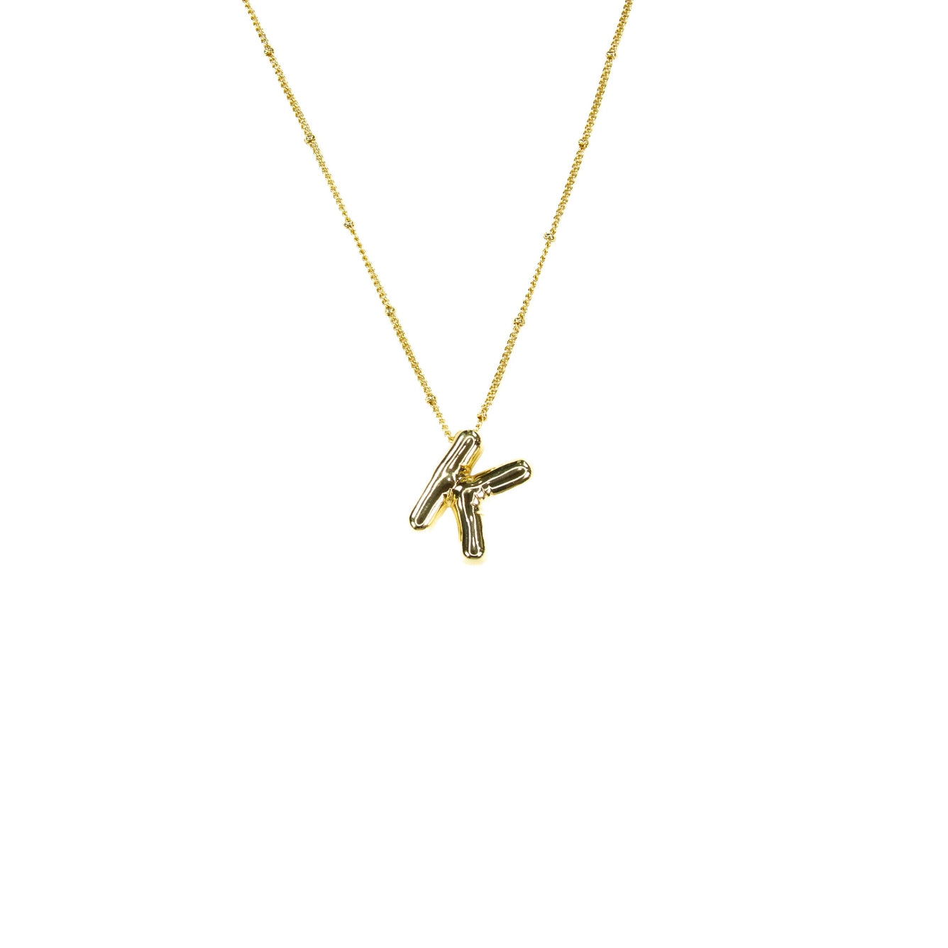 Bubble Initial Necklace