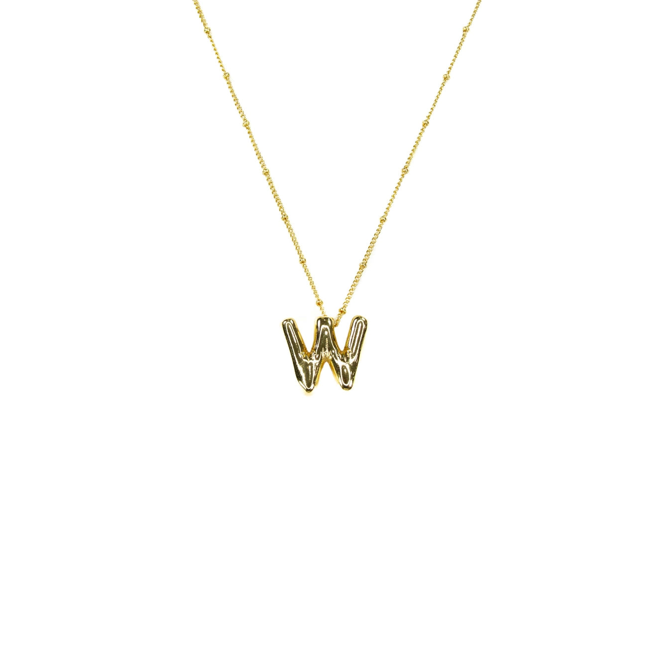 Bubble Initial Necklace