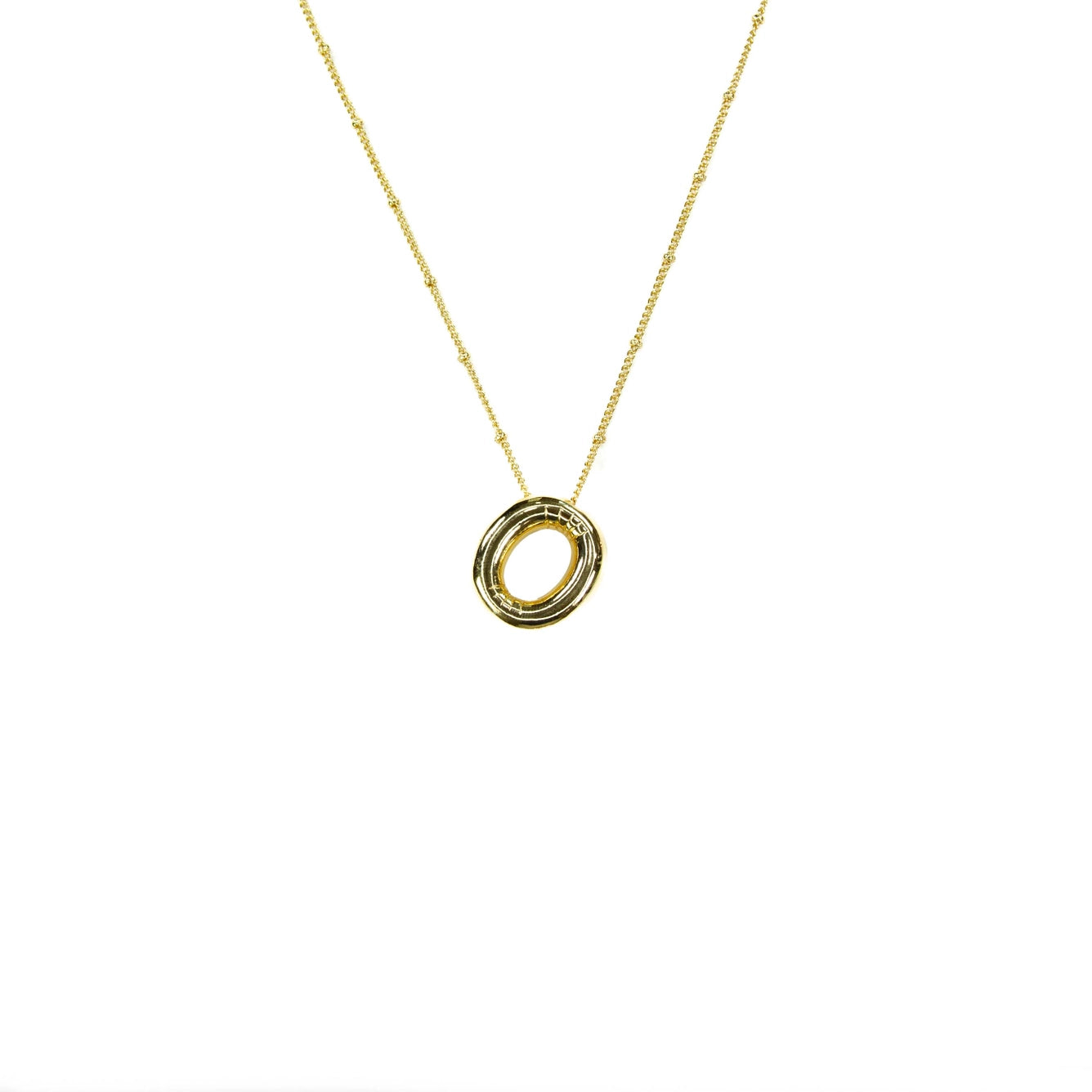 Bubble Initial Necklace