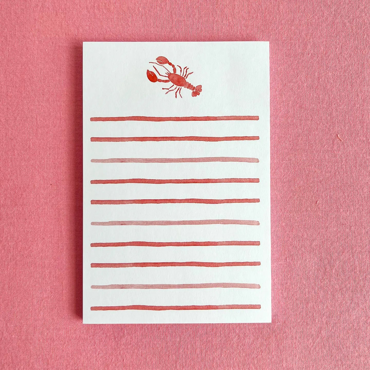 Notepad - Watercolor Lobster