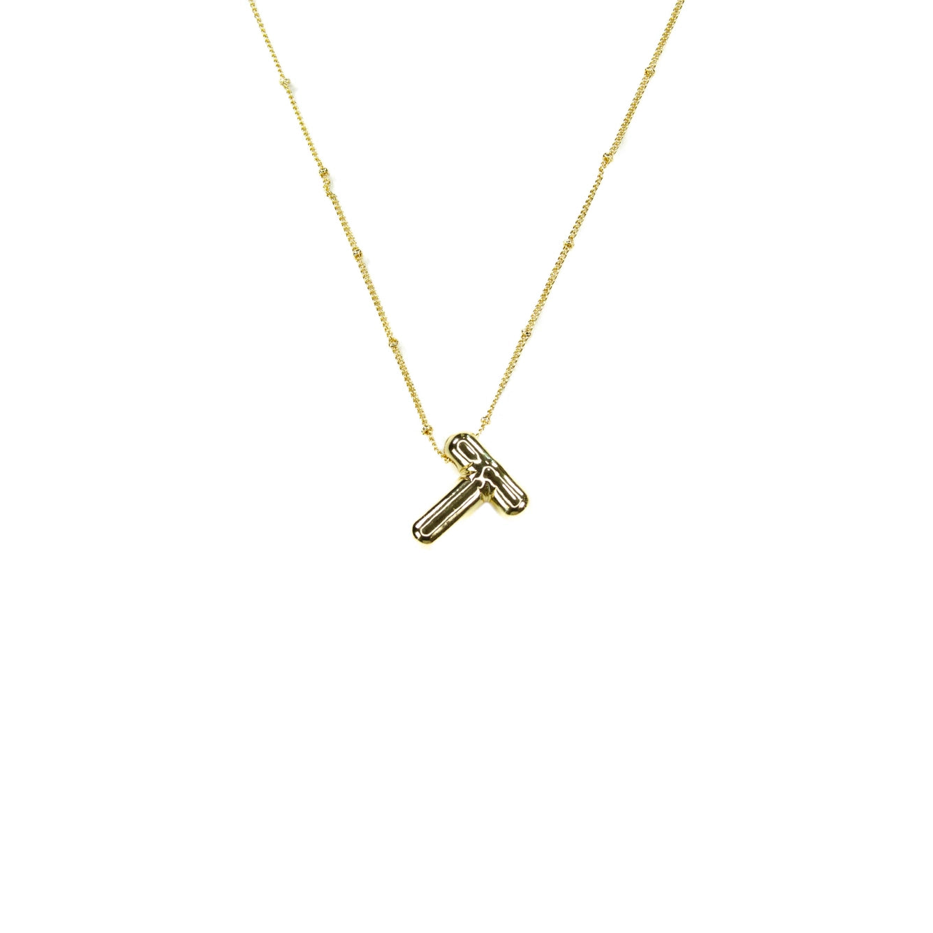 Bubble Initial Necklace