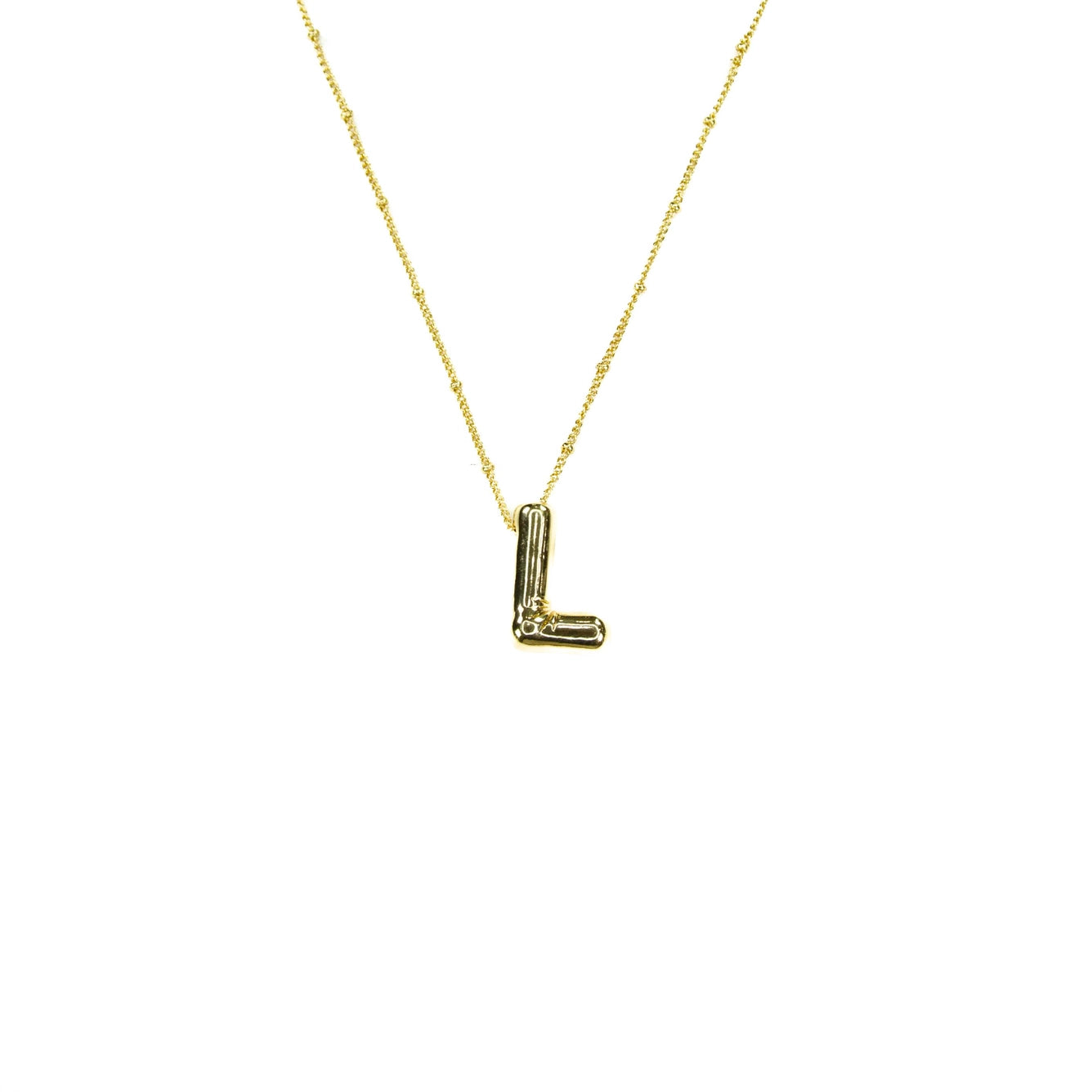 Bubble Initial Necklace