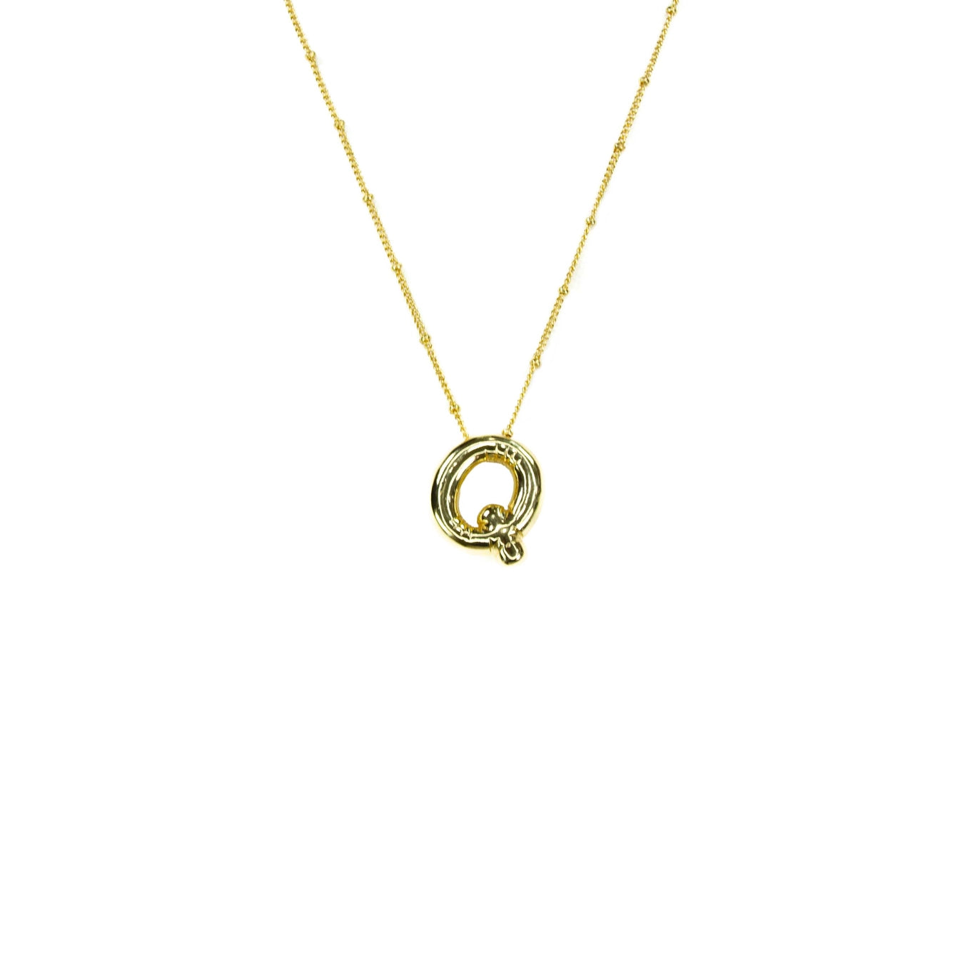 Bubble Initial Necklace