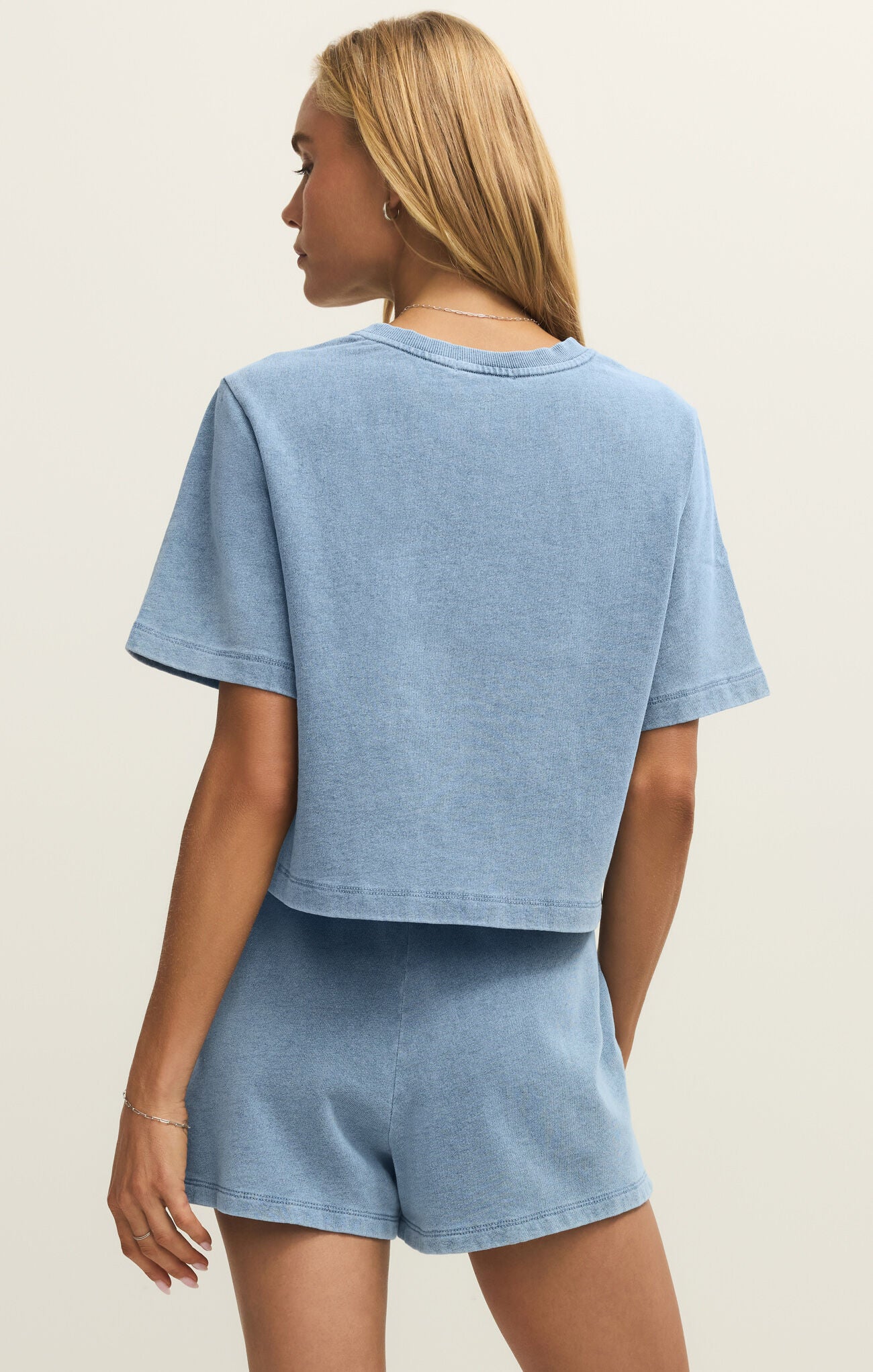 Curran Knit Denim Sweatshirt