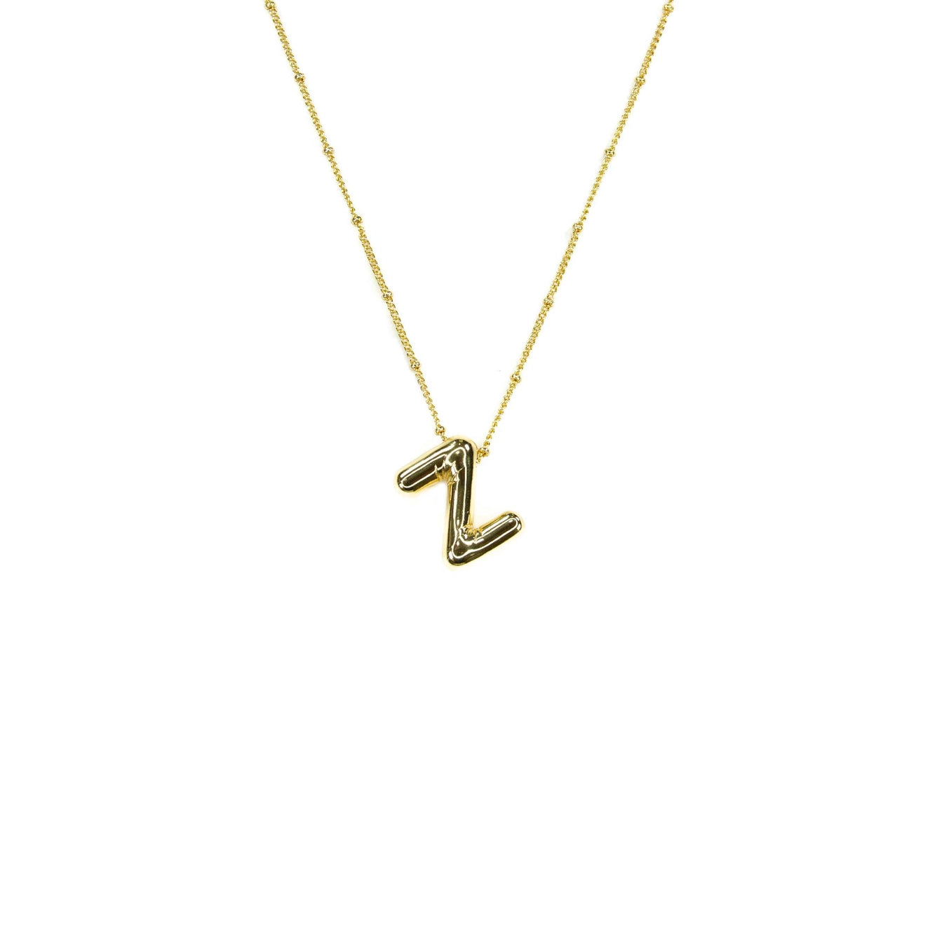 Bubble Initial Necklace