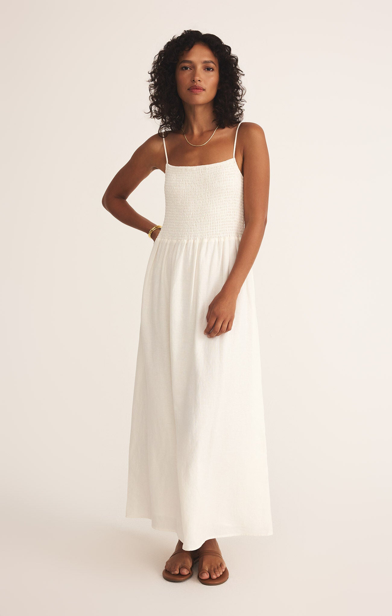 Bayside Linen Maxi Dress
