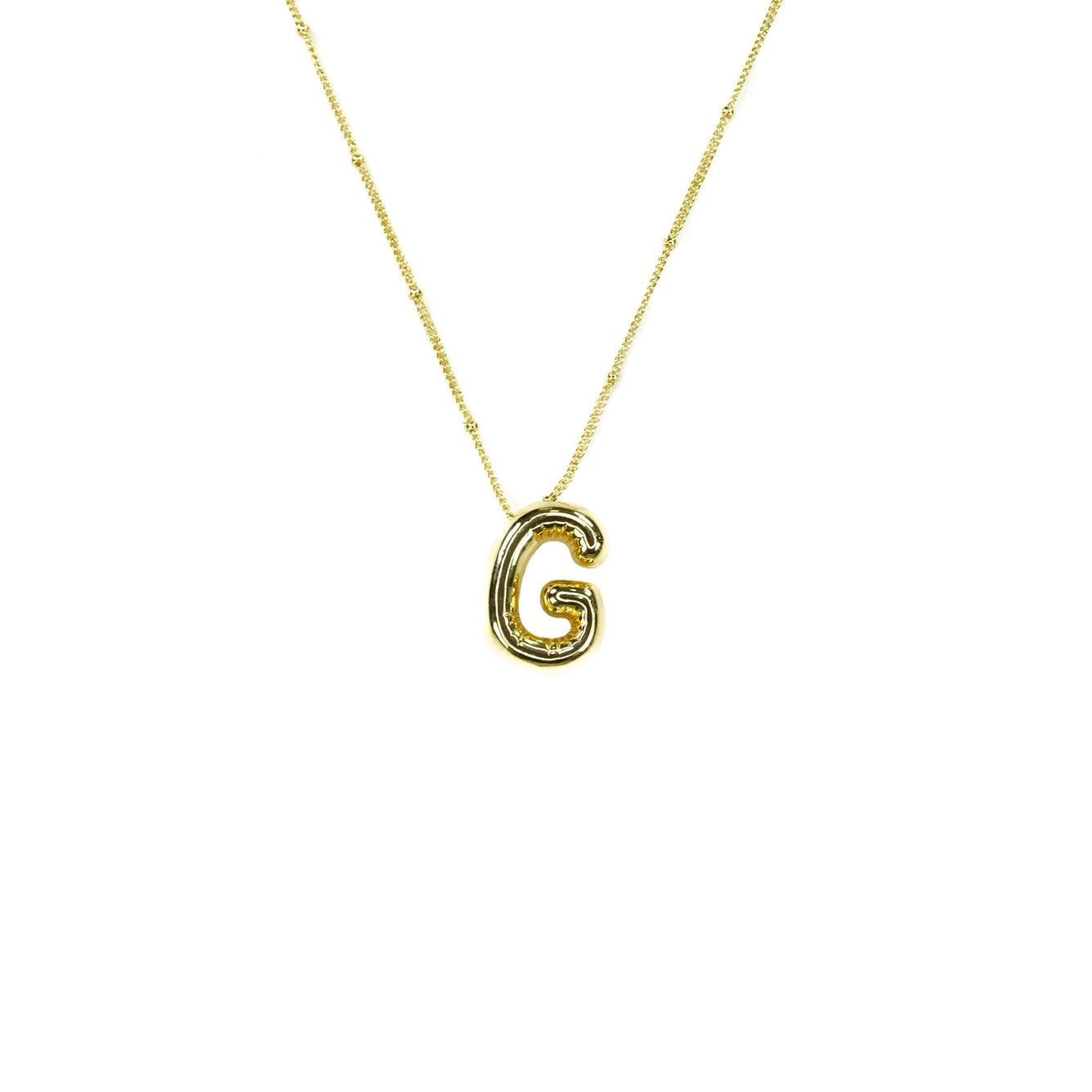 Bubble Initial Necklace