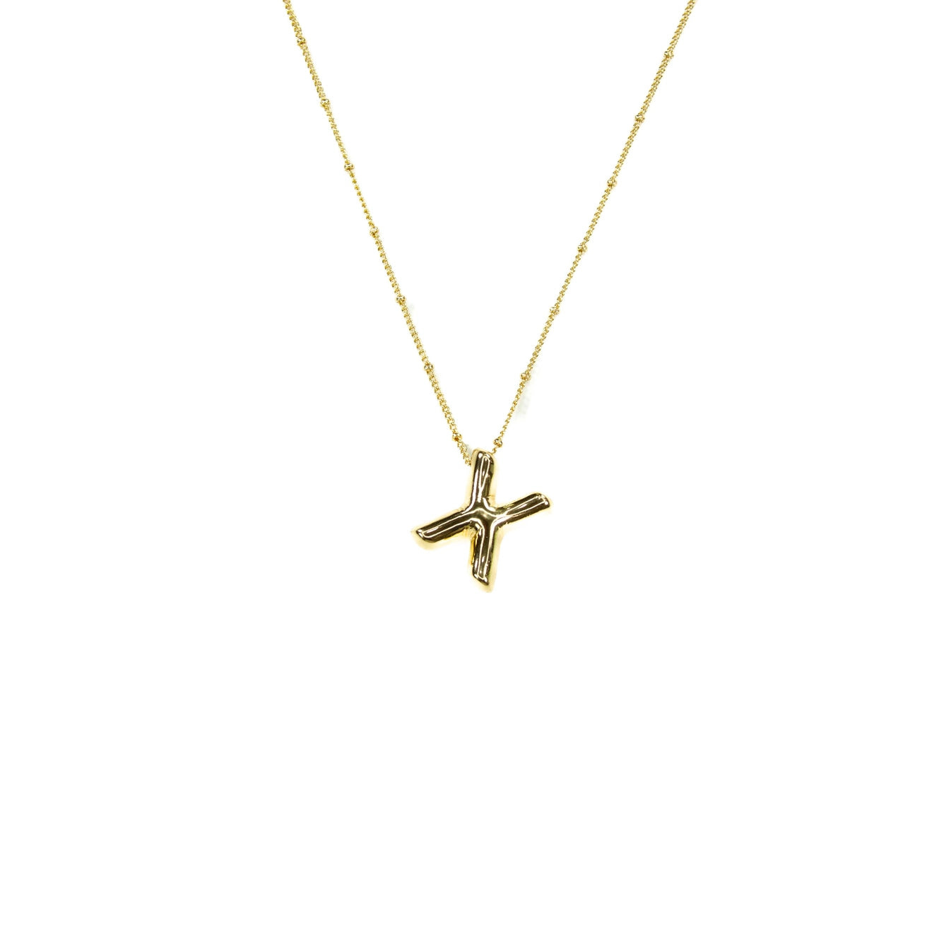 Bubble Initial Necklace