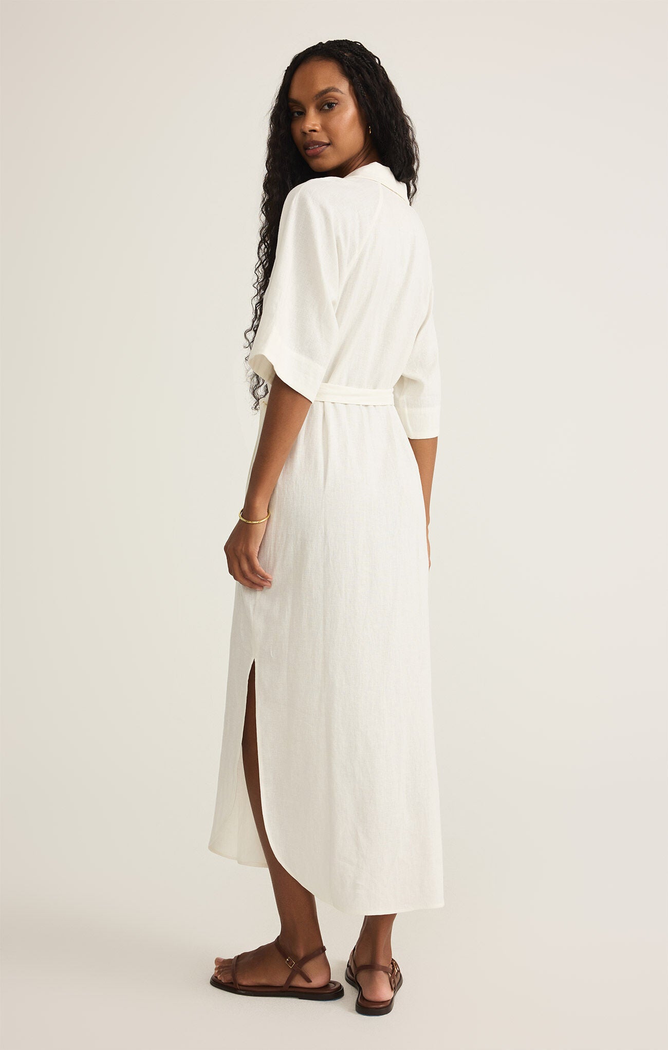 Brise Linen Midi Dress