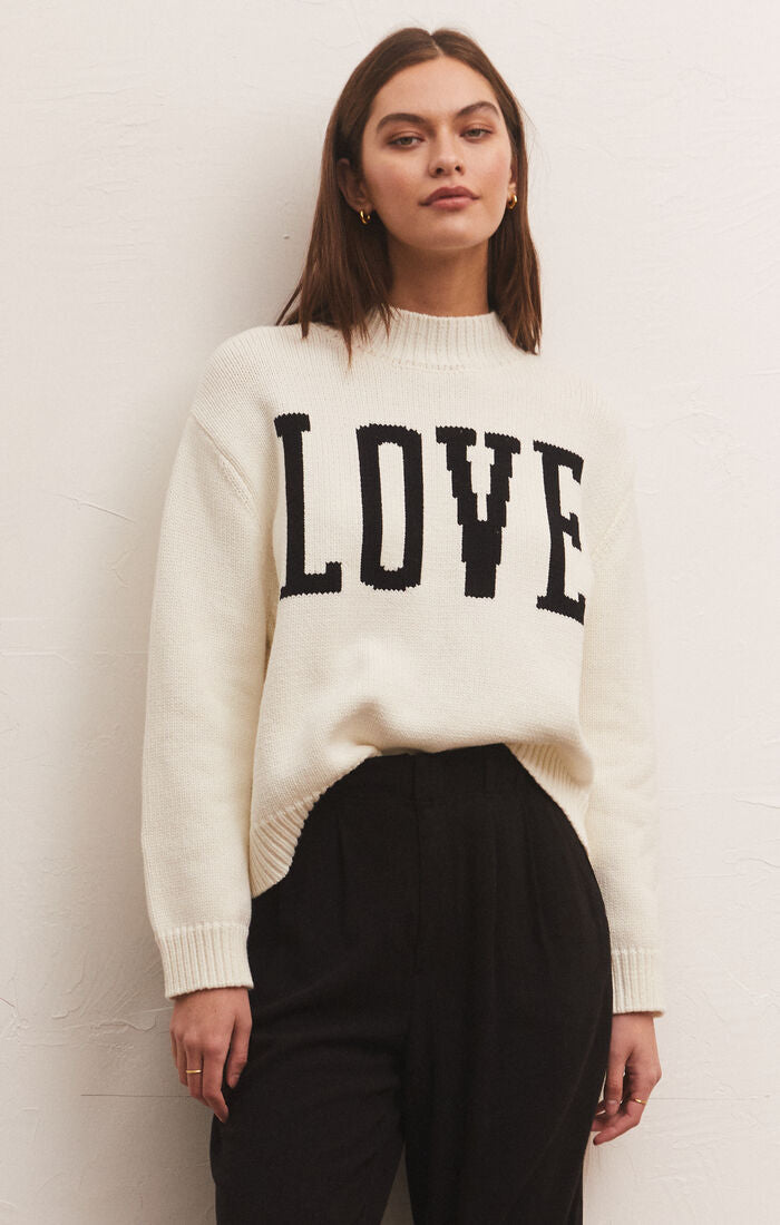 Love Intarsia Sweater
