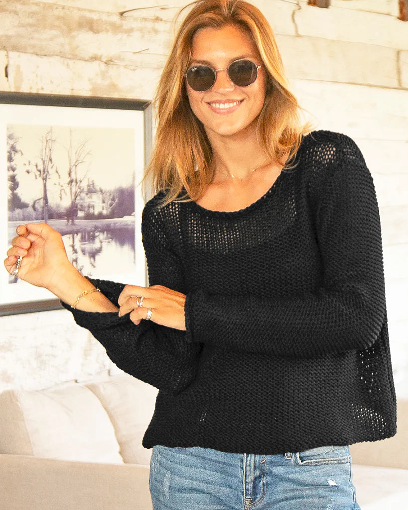 Maui Cropped Crew Sweater