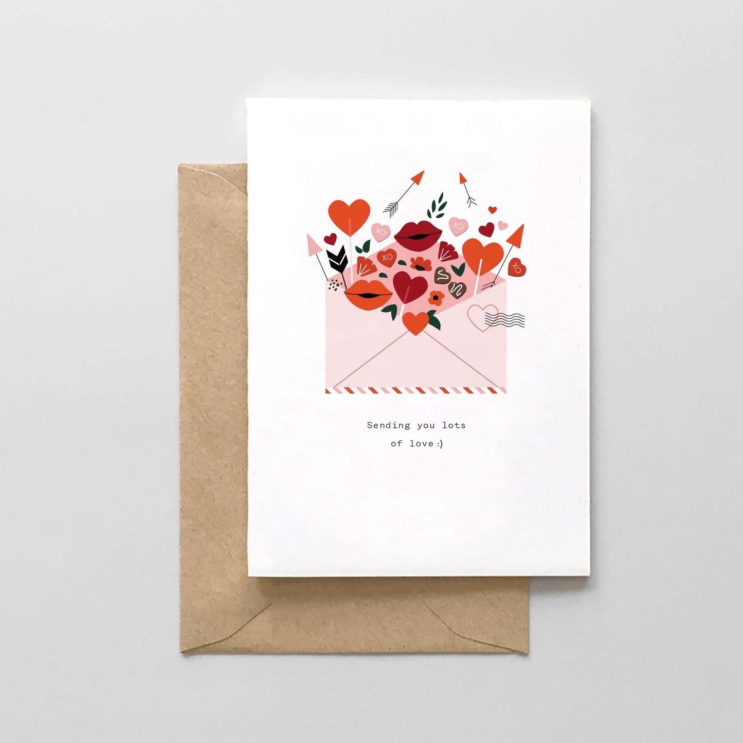 Valentines Day Card - Sending You Lots Of Lov